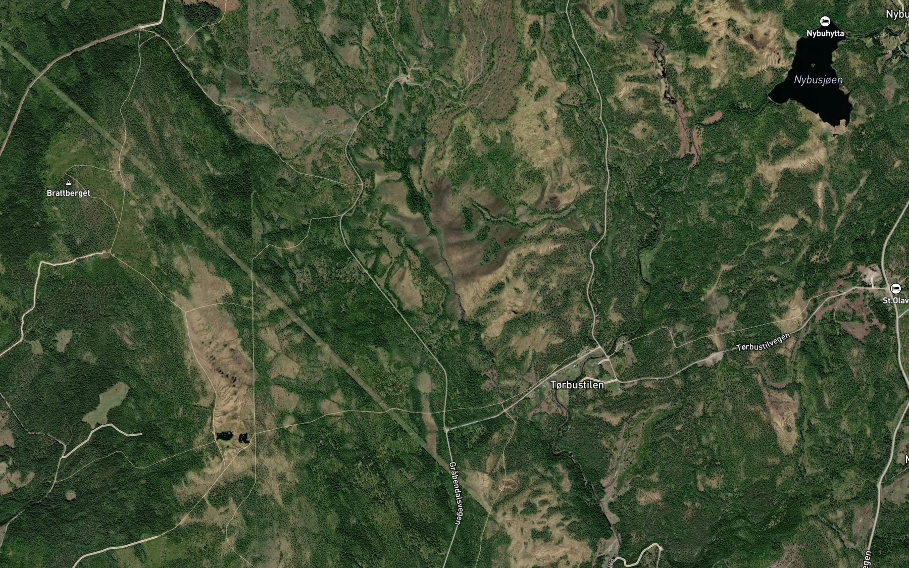 Satellite map of the Torbustilbekken