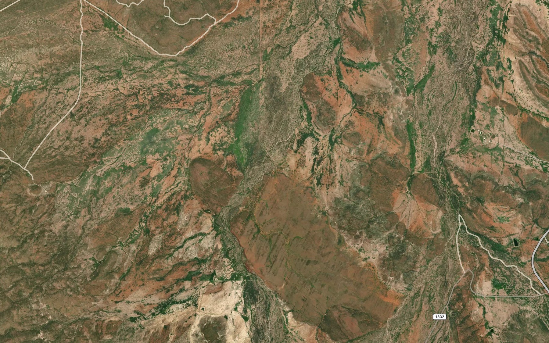 Satellite map of the Augustine Spring
