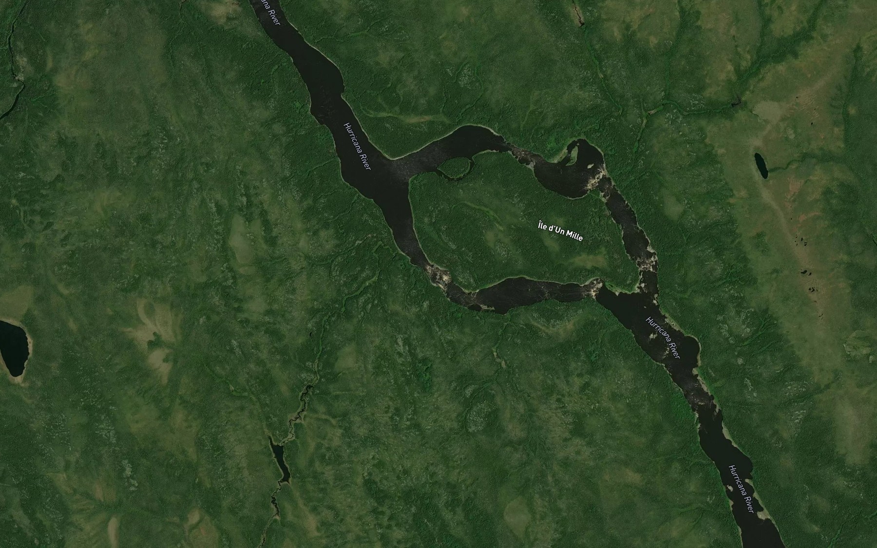 Satellite map of the Rapides Kamagisigoteg