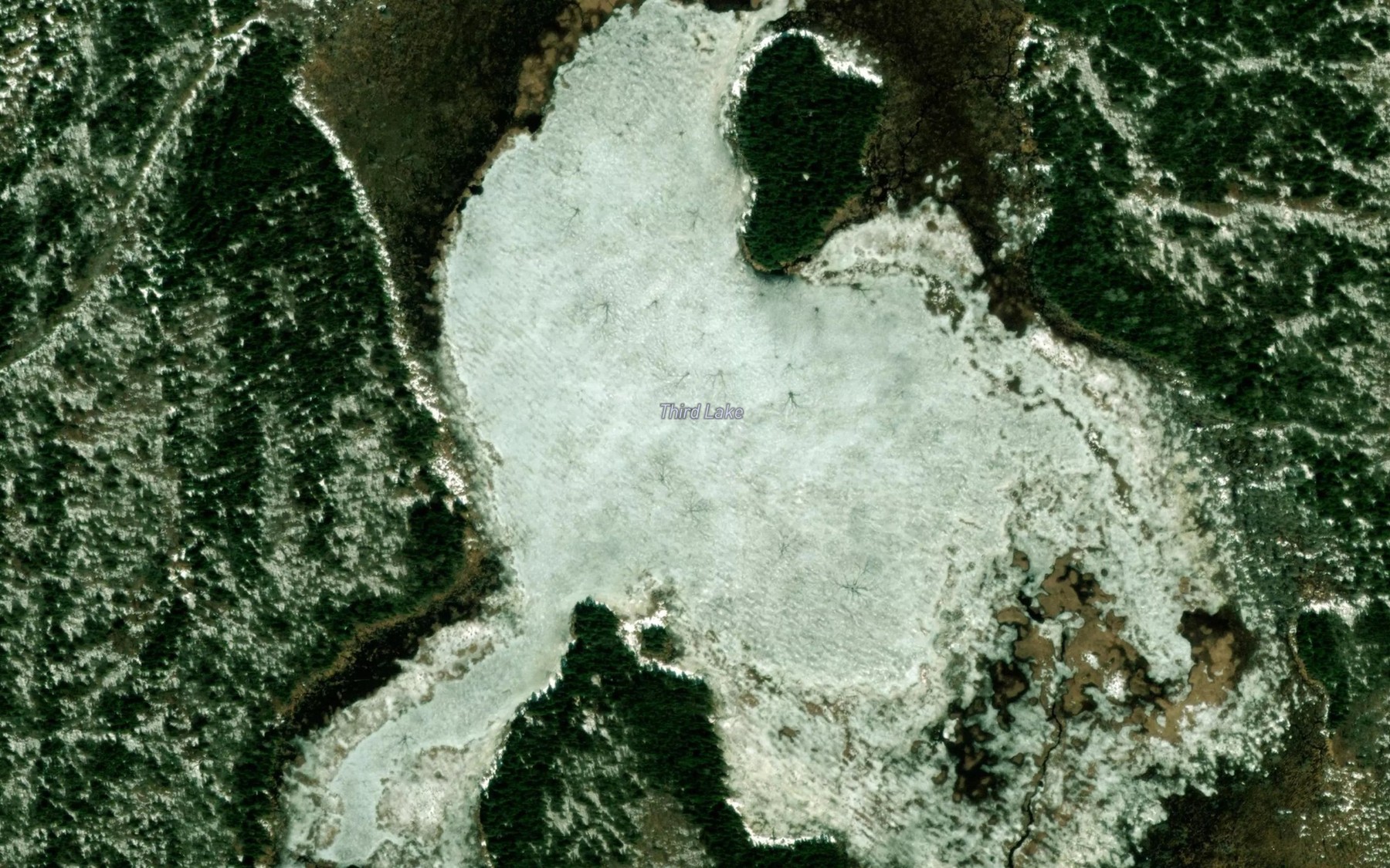 Satellite map of the Third Lake