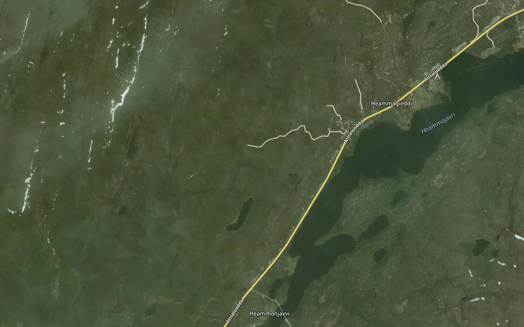 Satellite map of the Mikkiljakka