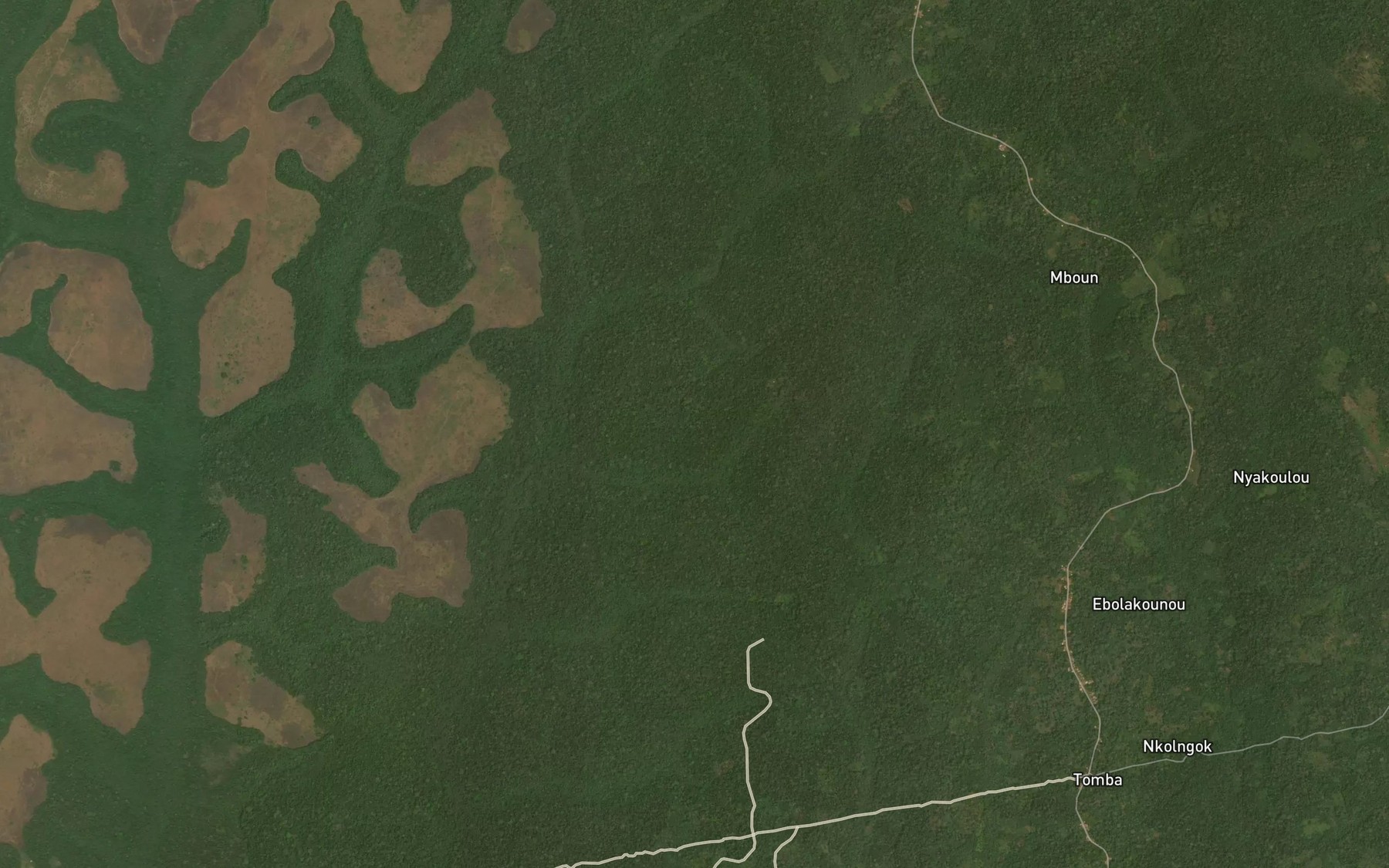 Satellite map of the Eyo