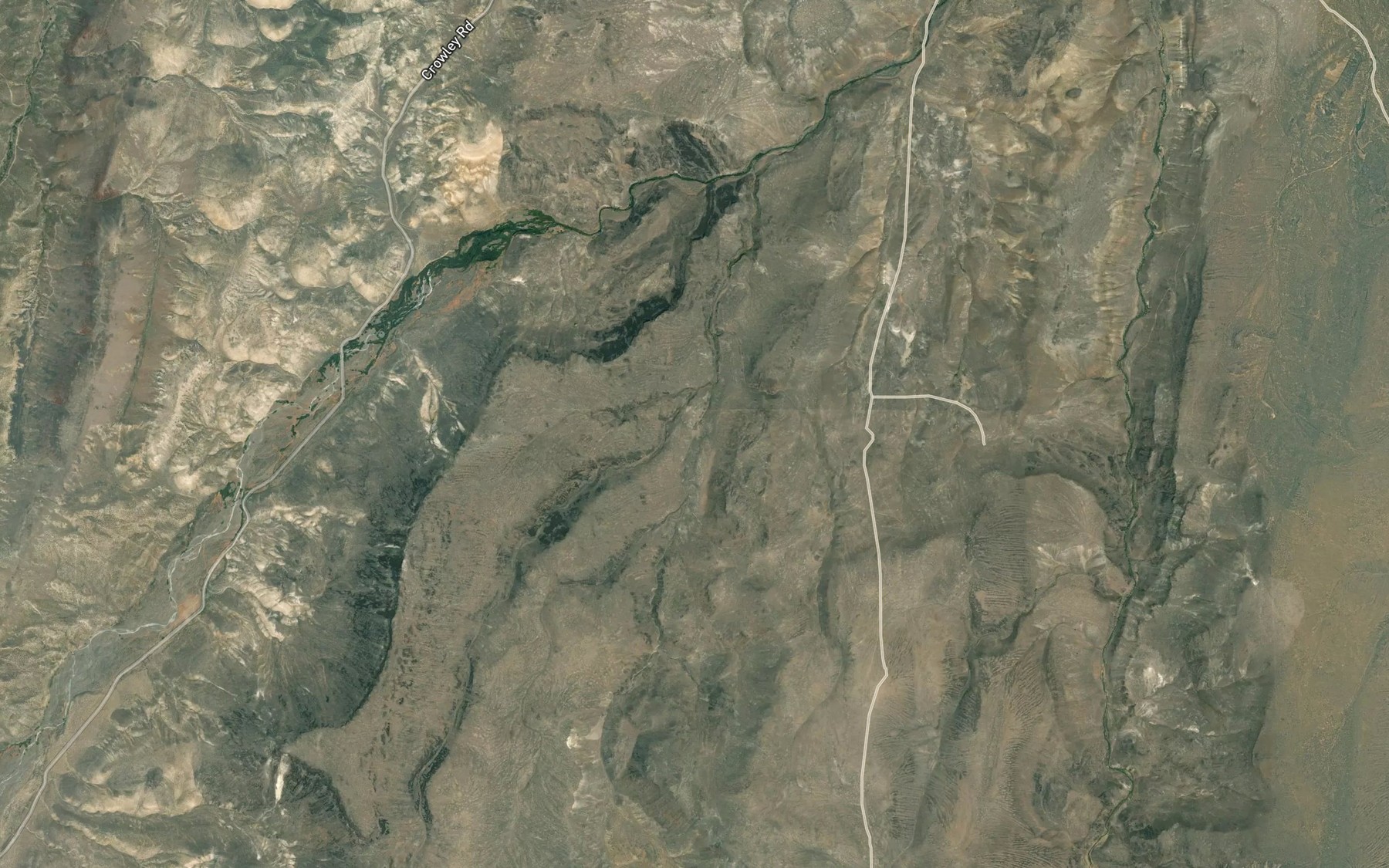 Satellite map of the North Drip Reservoir