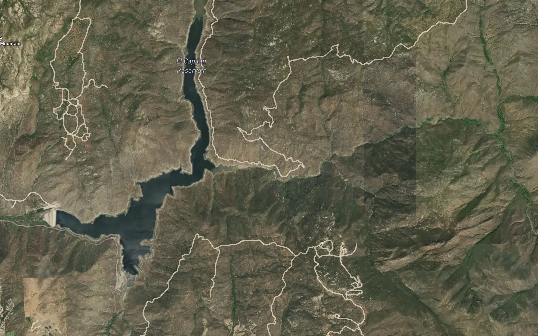Satellite map of the Conejos Creek