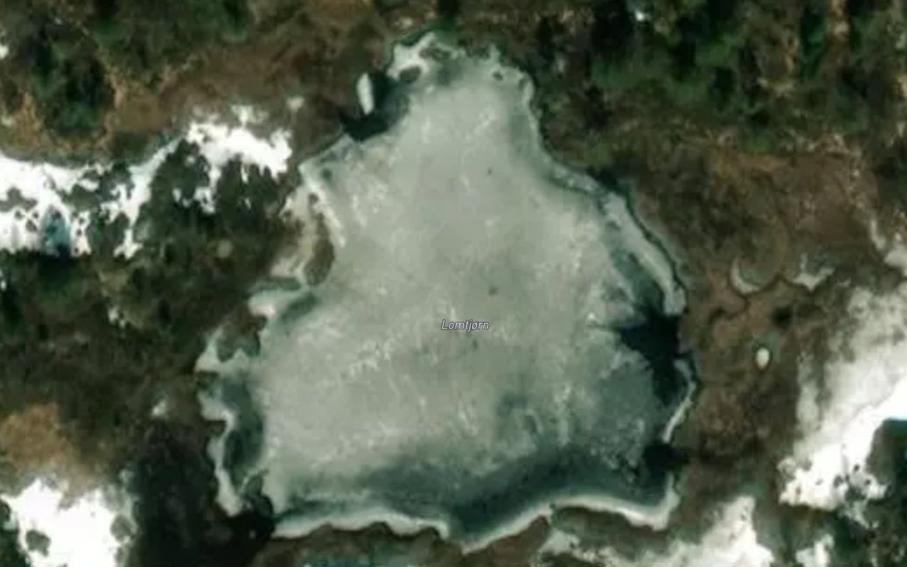 Satellite map of the Lomtjorn