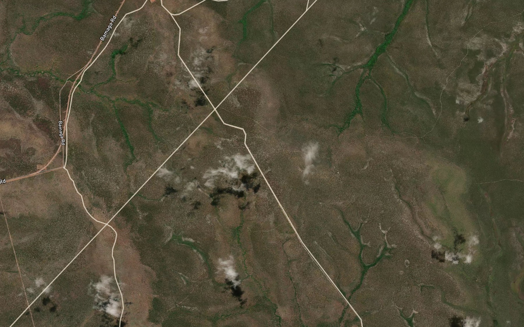 Satellite map of the Horse Creek