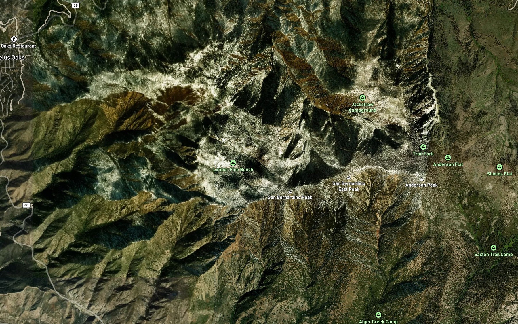 Satellite map of the Limber Pine Springs