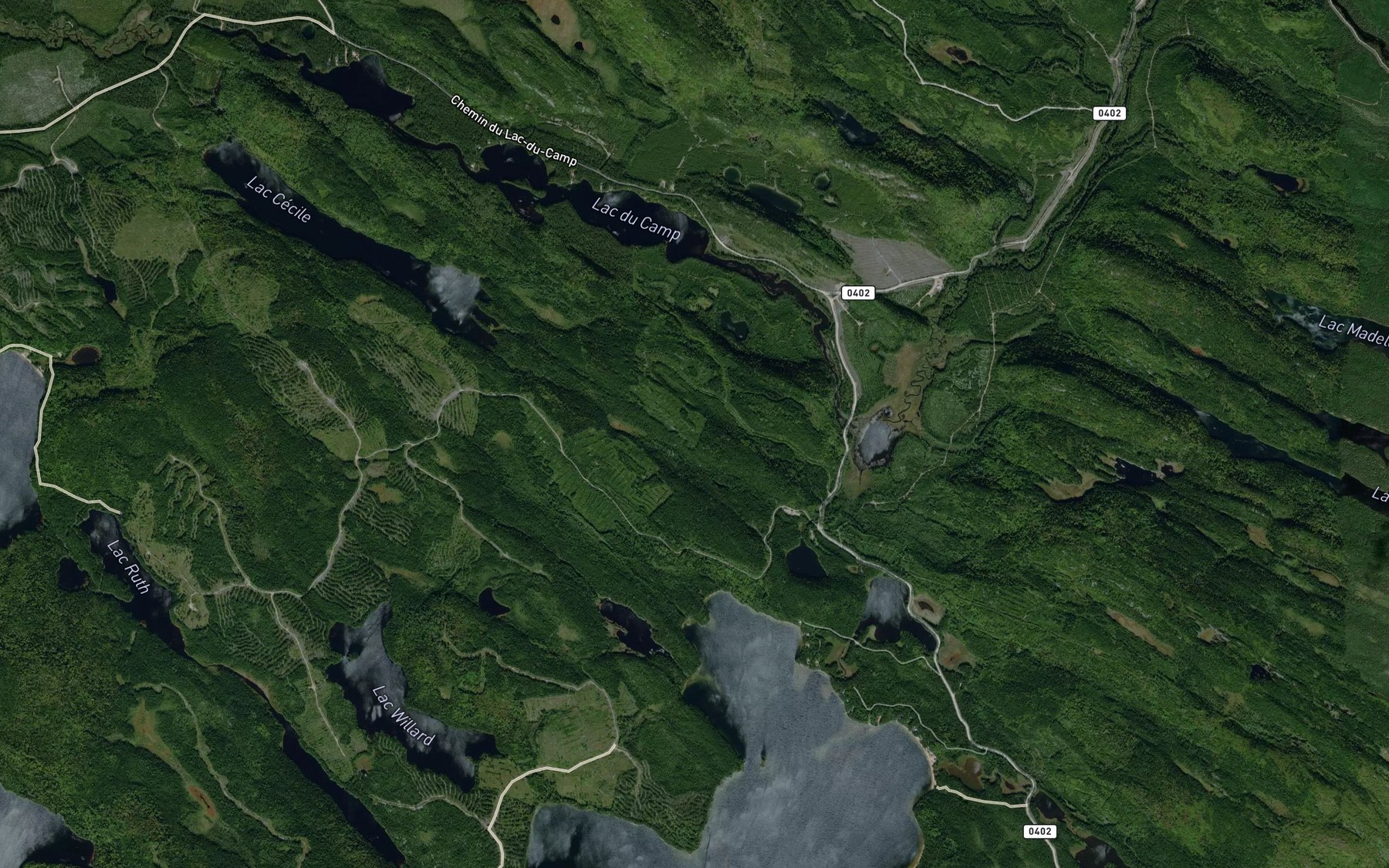 Satellite map of the Etang du Jaseur