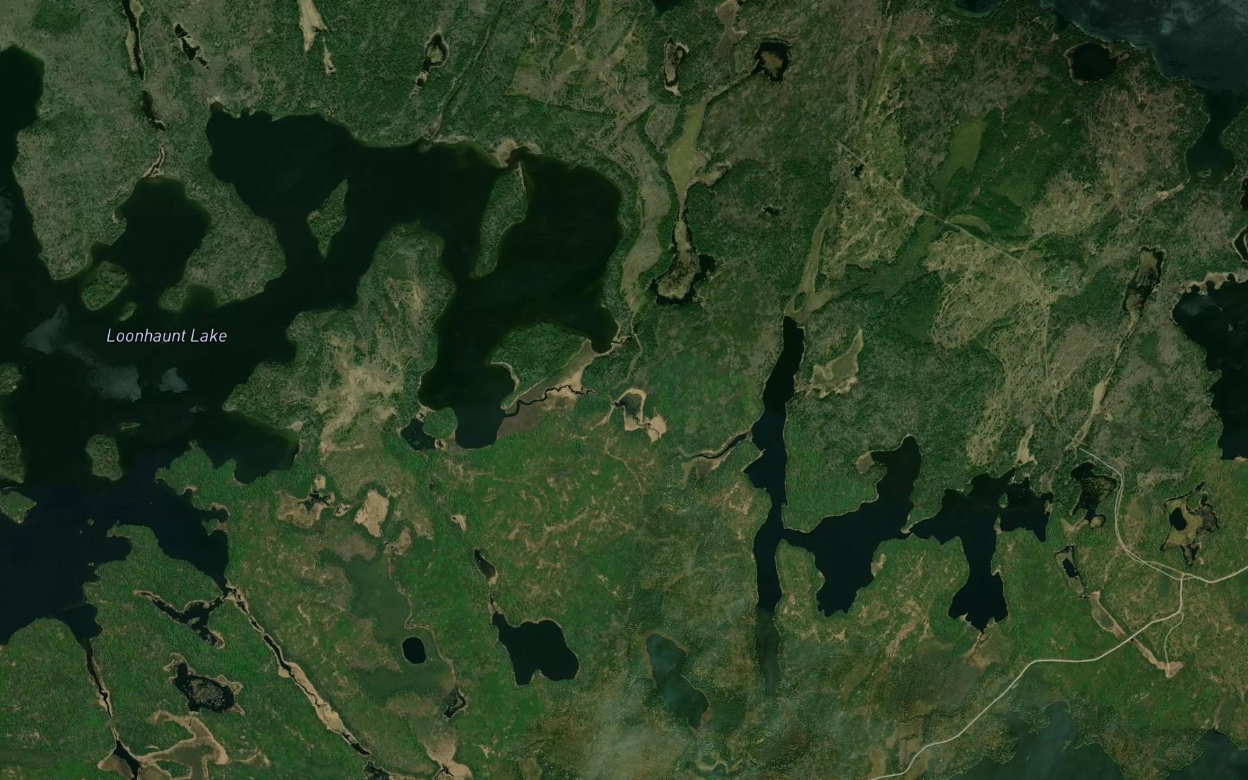 Satellite map of the Indian Bay