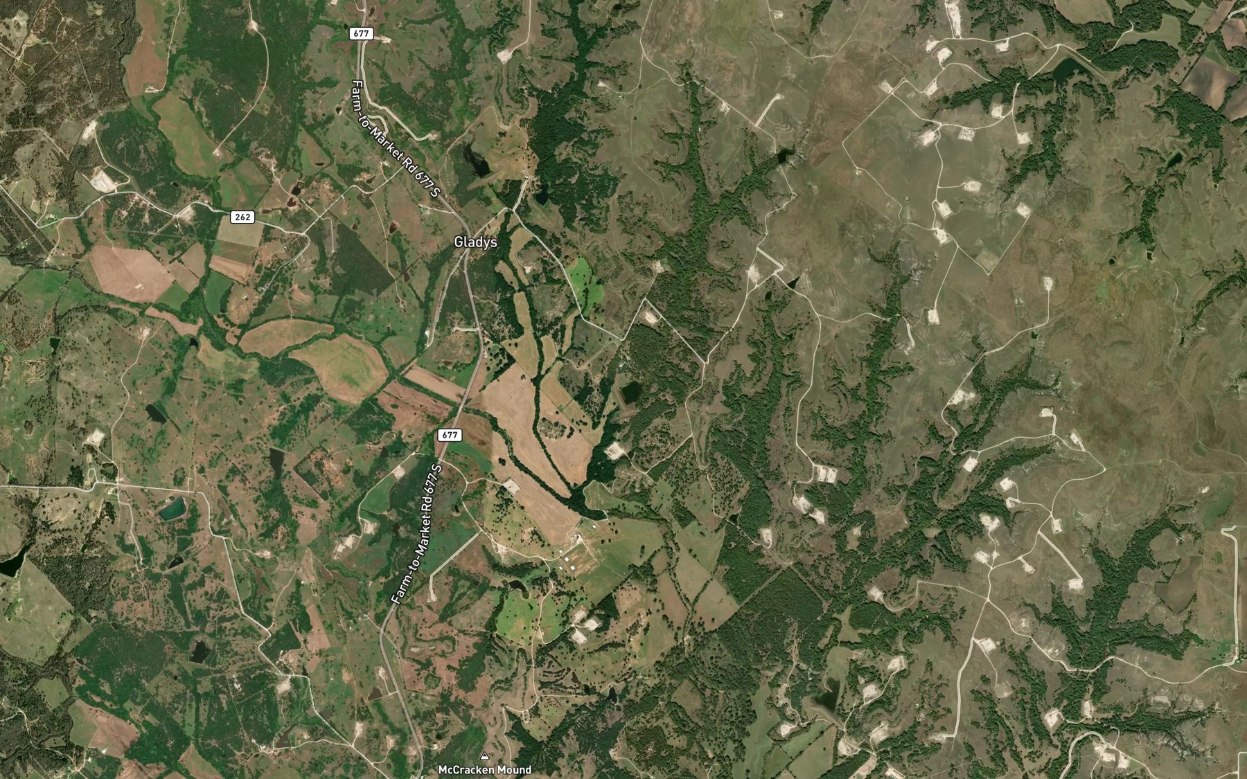 Satellite map of the Soil Conservation Service Site 14 Reservoir