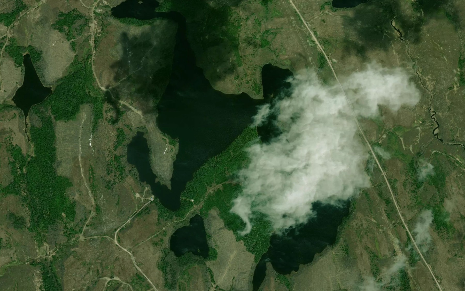 Satellite map of the Lac de la Traverse