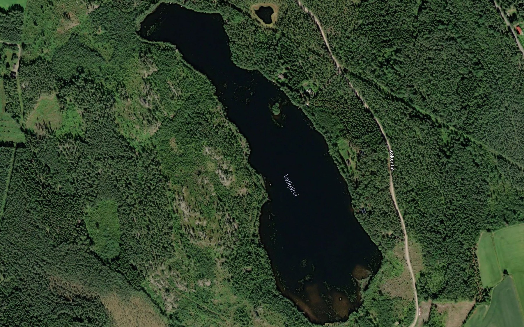Satellite map of the Valkjarvi