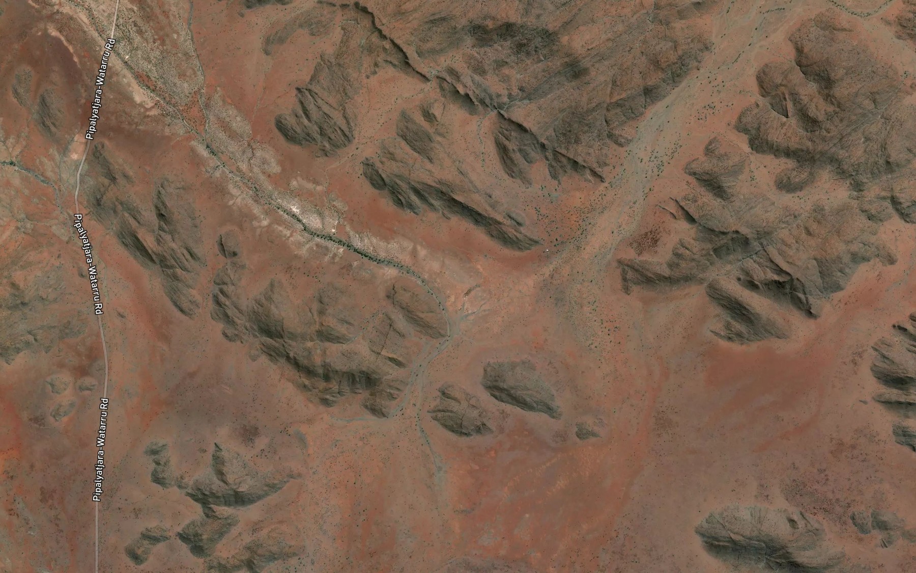 Satellite map of the Elder Springs