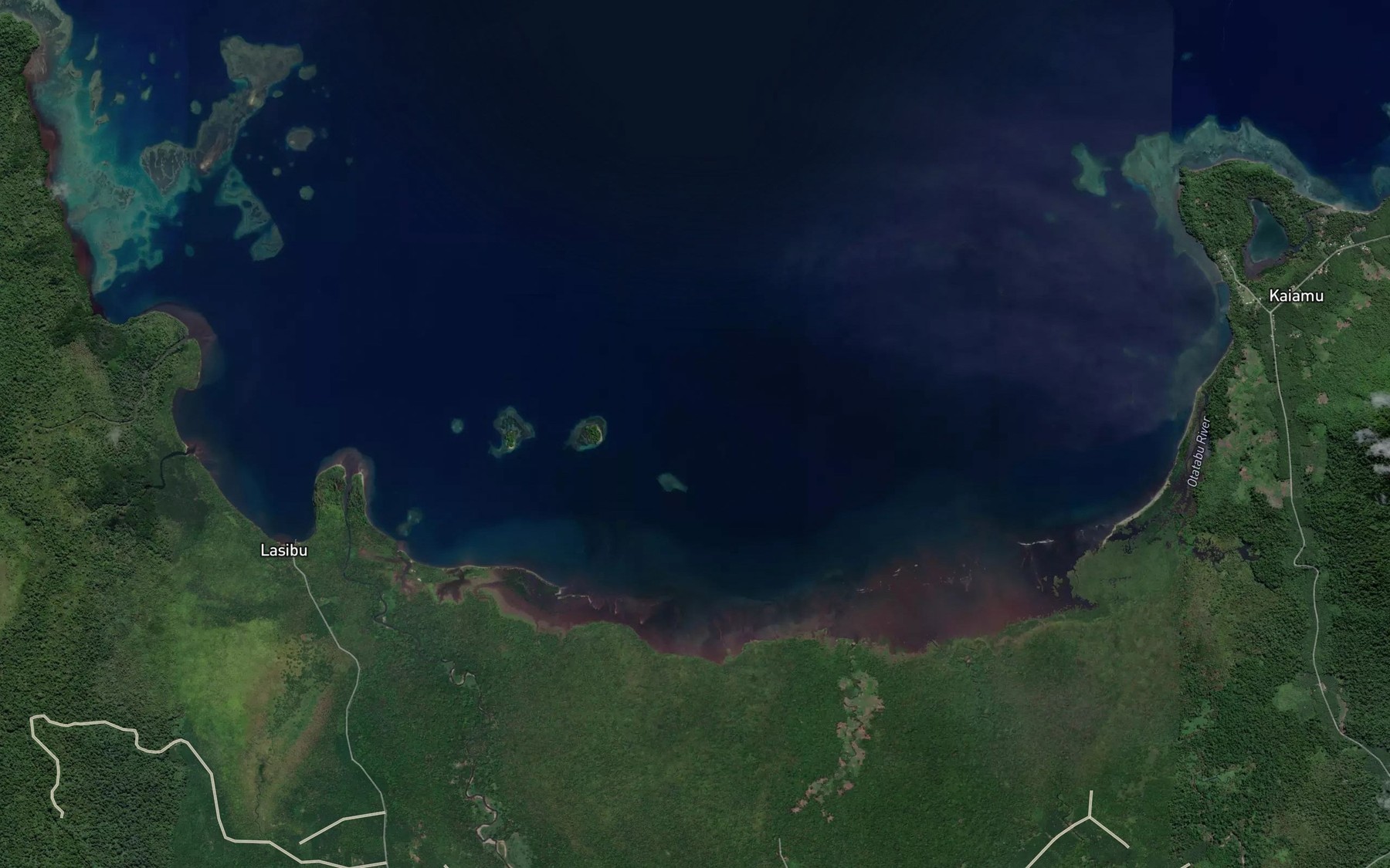 Satellite map of the Bangula Bay