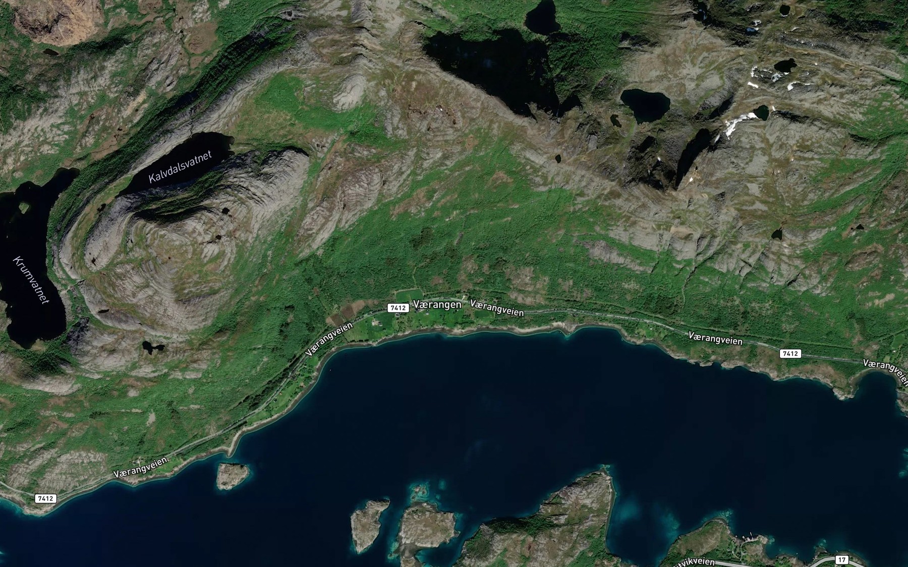 Satellite map of the Storbekken