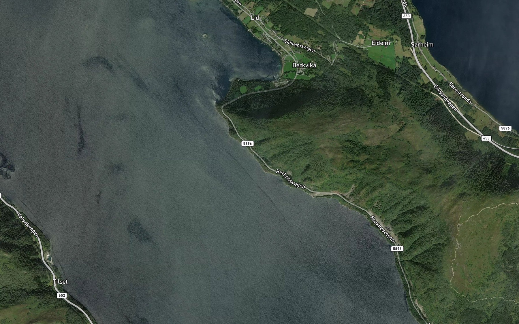 Satellite map of the Kongshamna