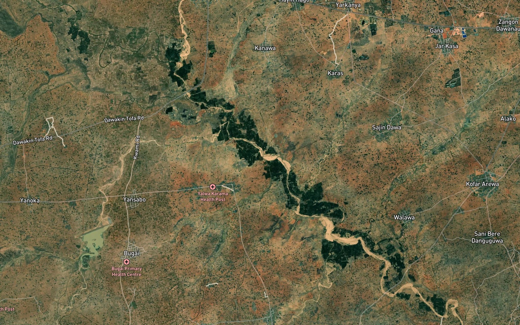Satellite map of the River Gudunya