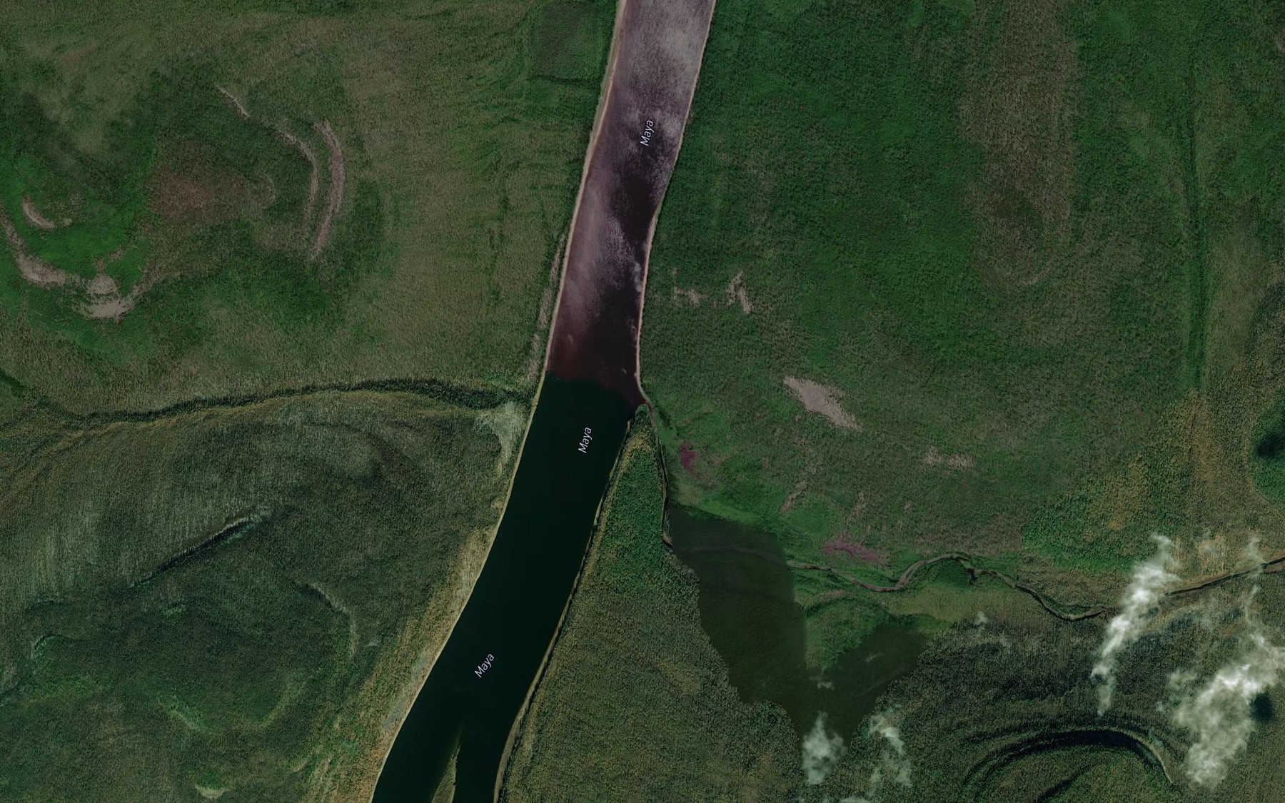 Satellite map of the Kyra-Krestyakh