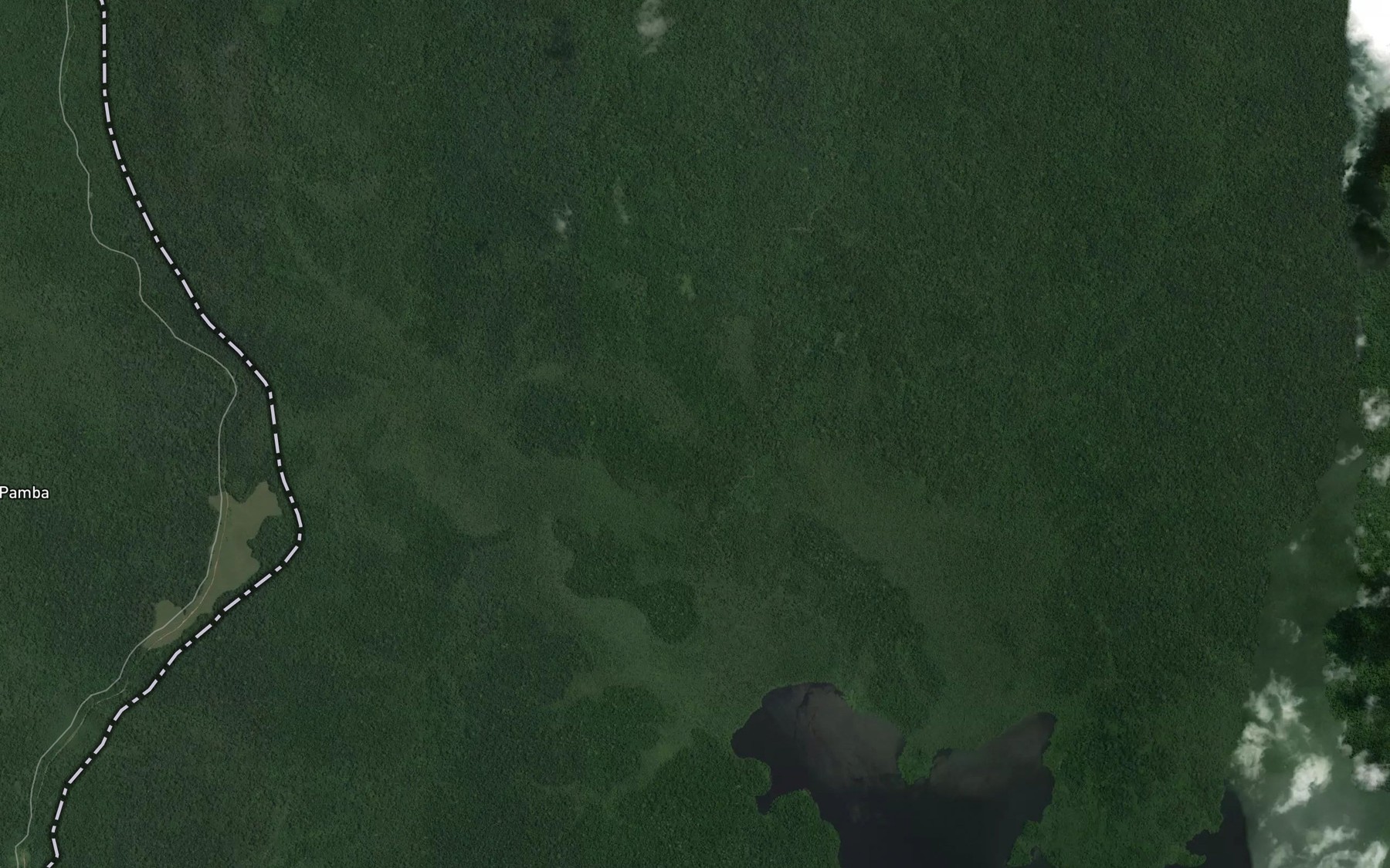 Satellite map of the Louvandzi