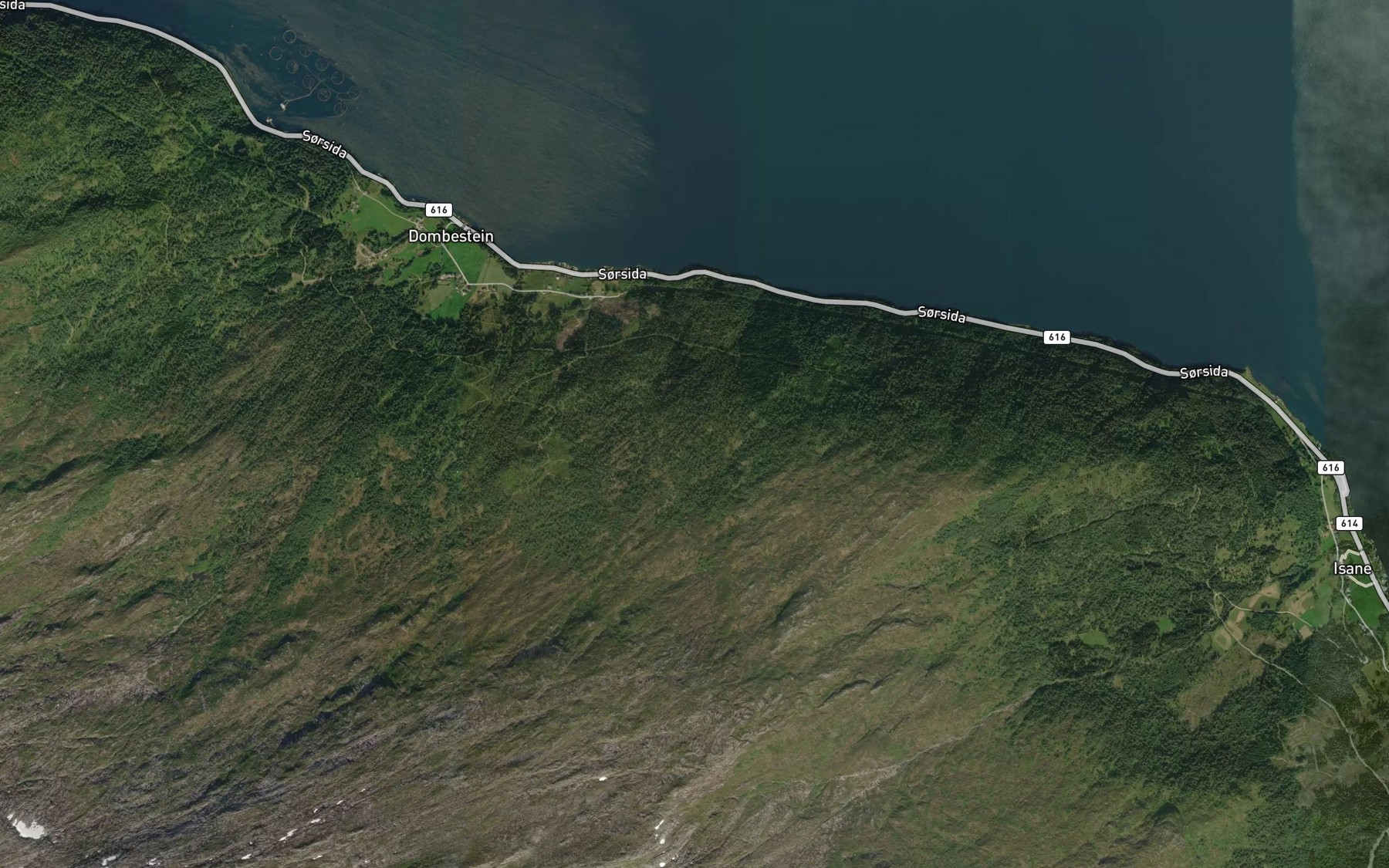 Satellite map of the Steinelva