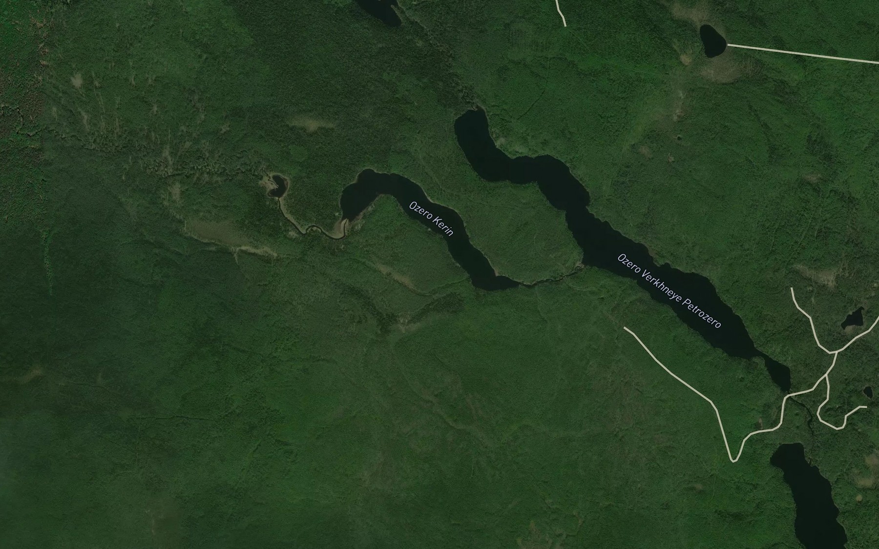 Satellite map of the Ozero Kerin