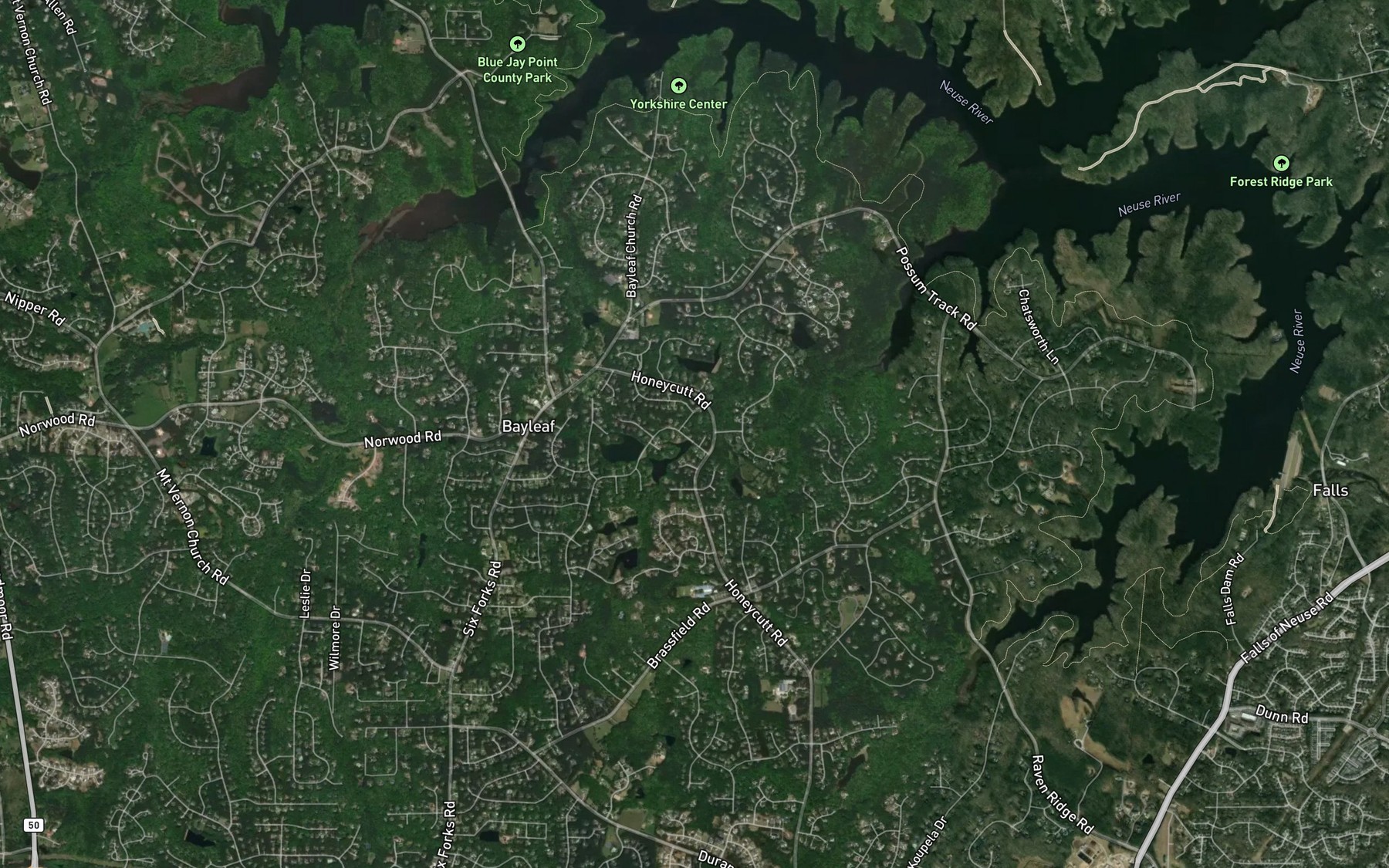 Satellite map of the Noname