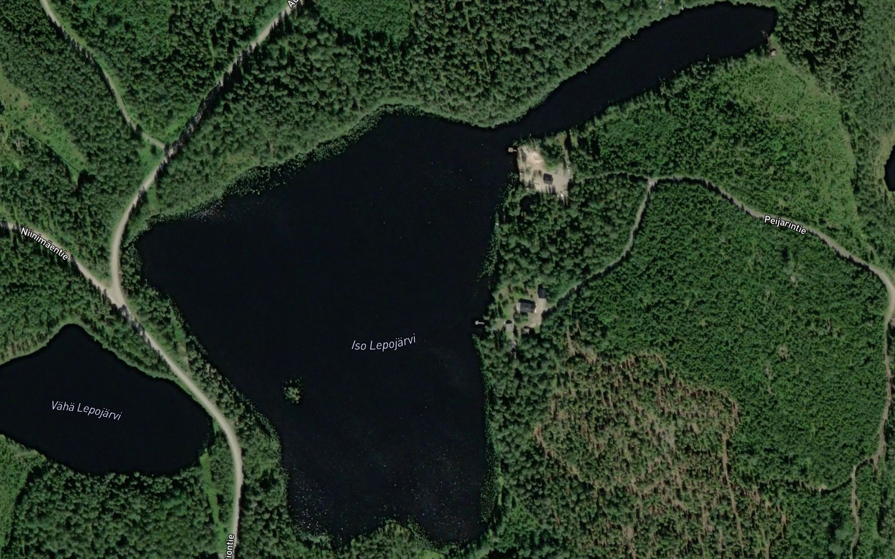 Satellite map of the Iso Lepojarvi