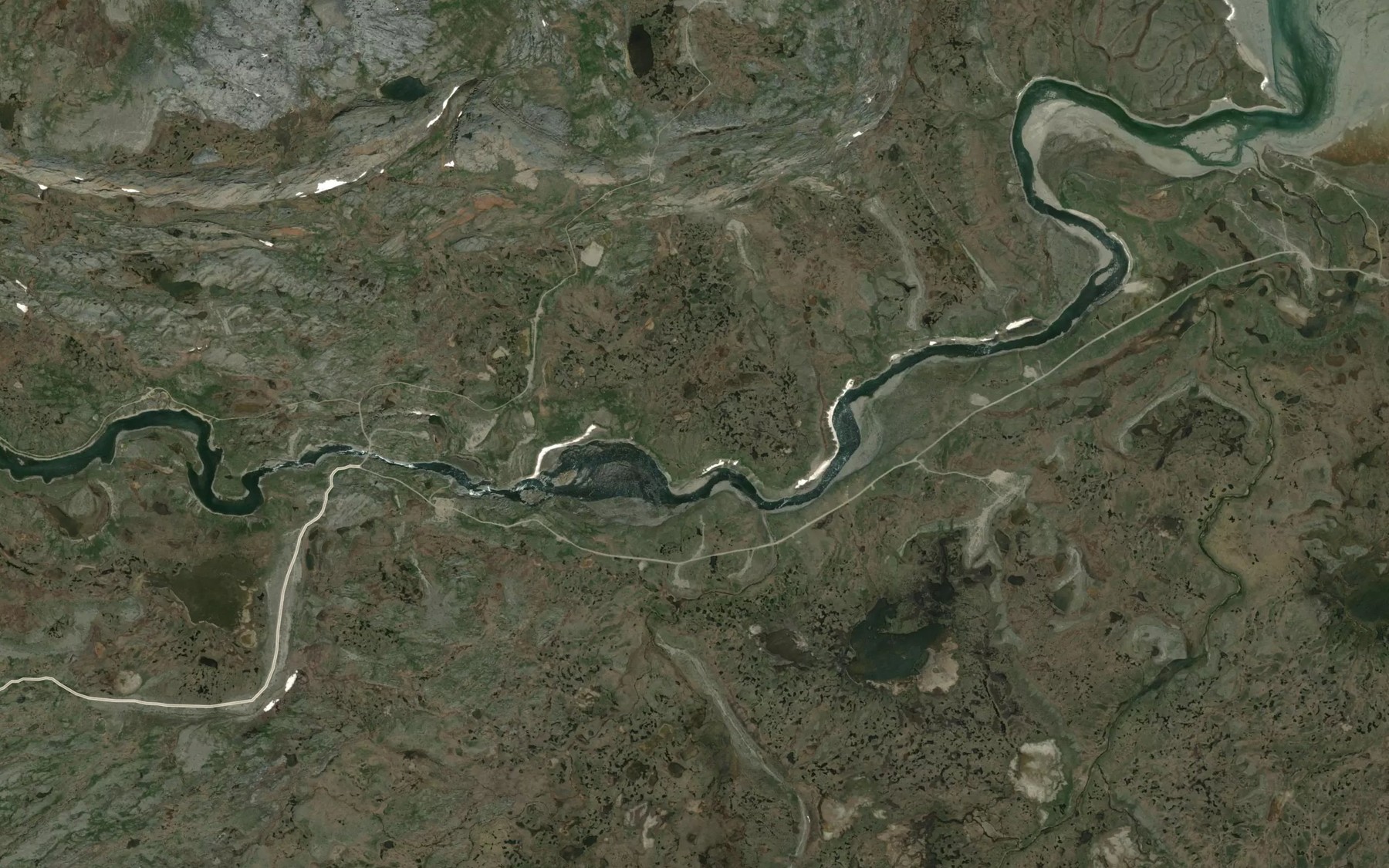 Satellite map of the Aulassaq