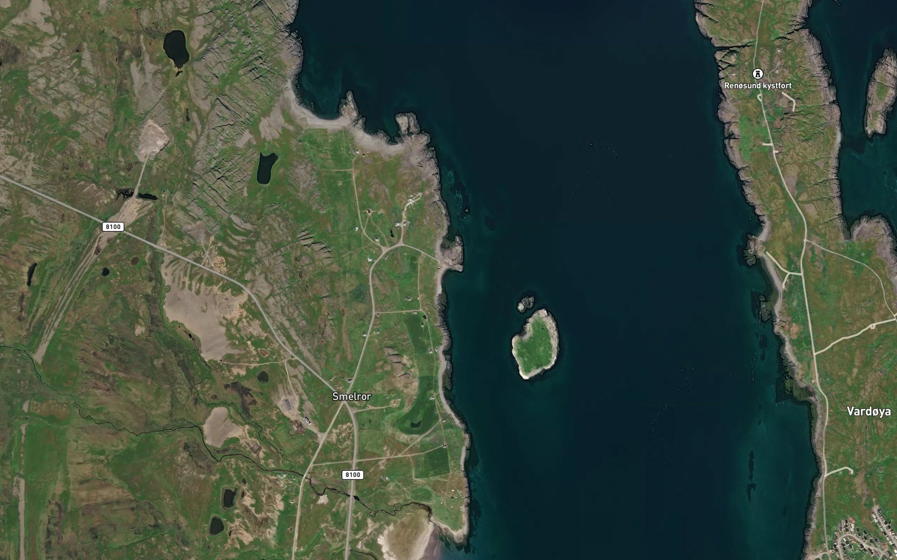 Satellite map of the Smelrorfjaera