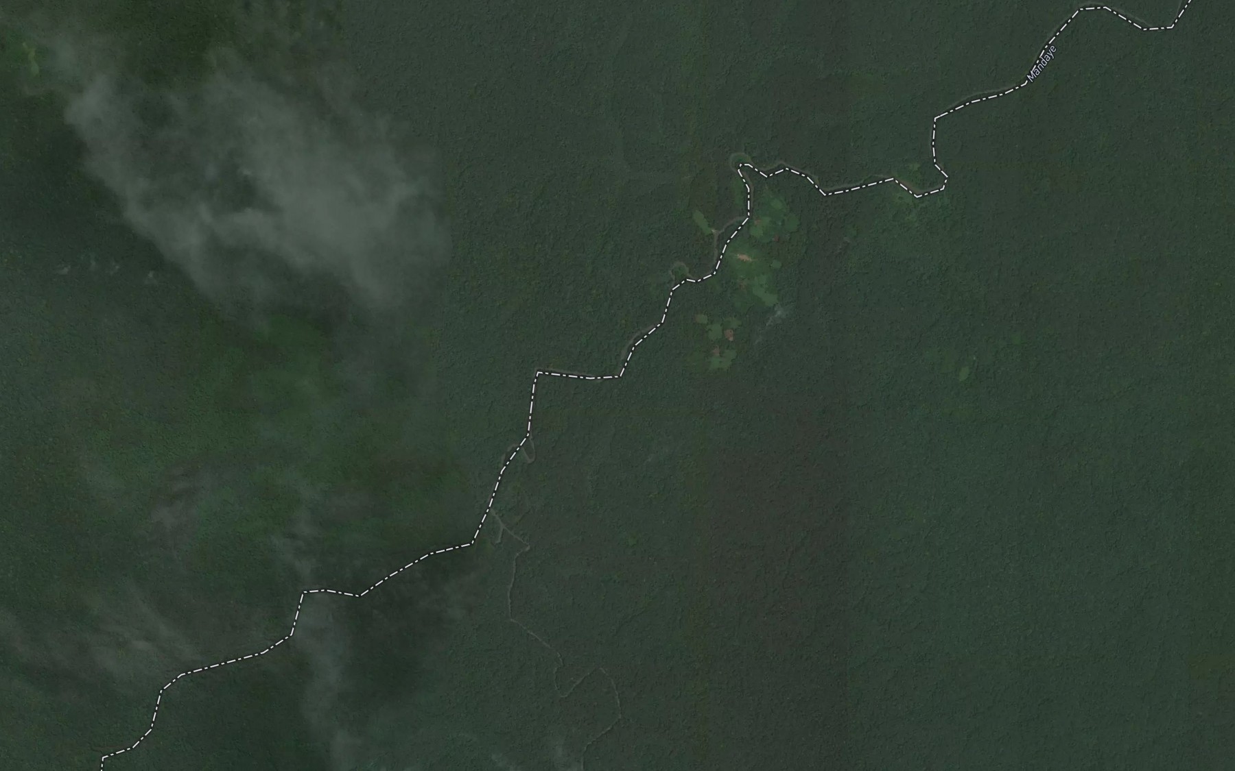 Satellite map of the Mandange