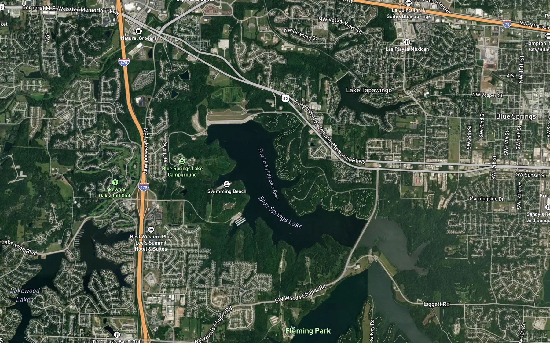 Satellite map of the Spot 3