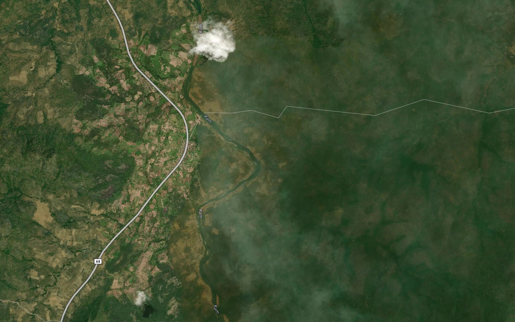 Satellite map of the RiverKpaa