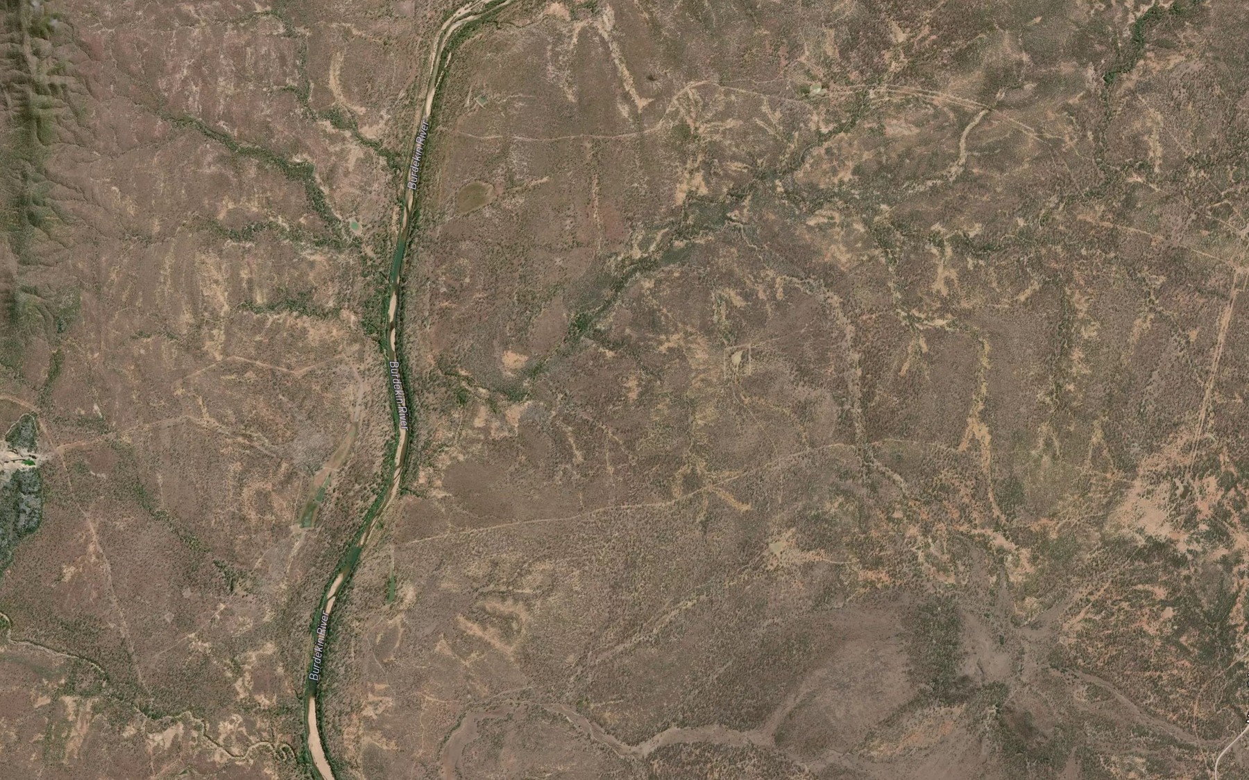 Satellite map of the Lyall Creek