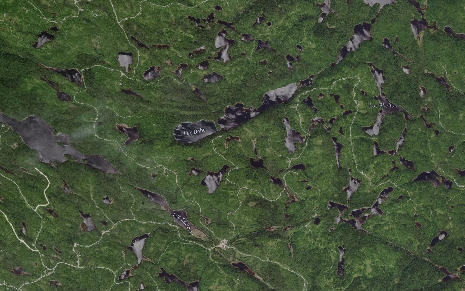 Satellite map of the Lac du Sirop