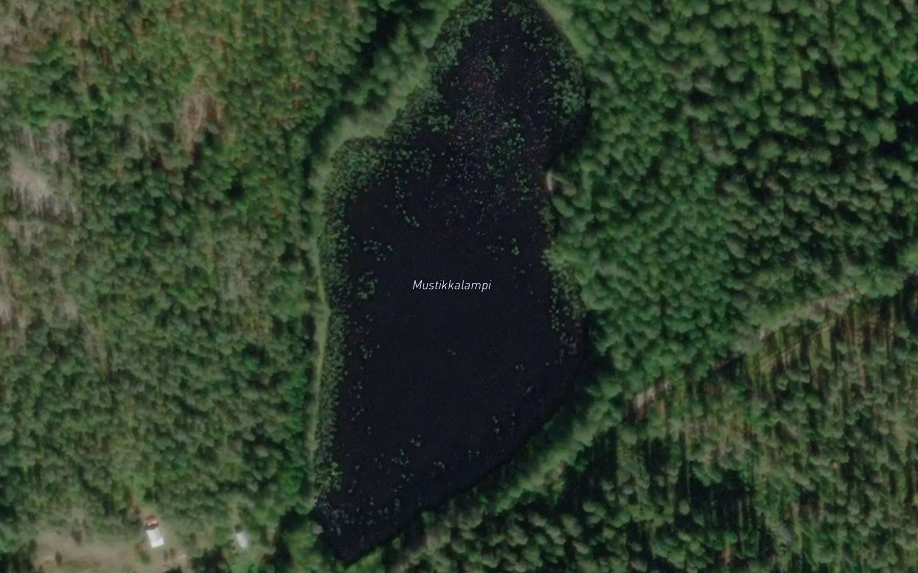 Satellite map of the Mustikkalampi