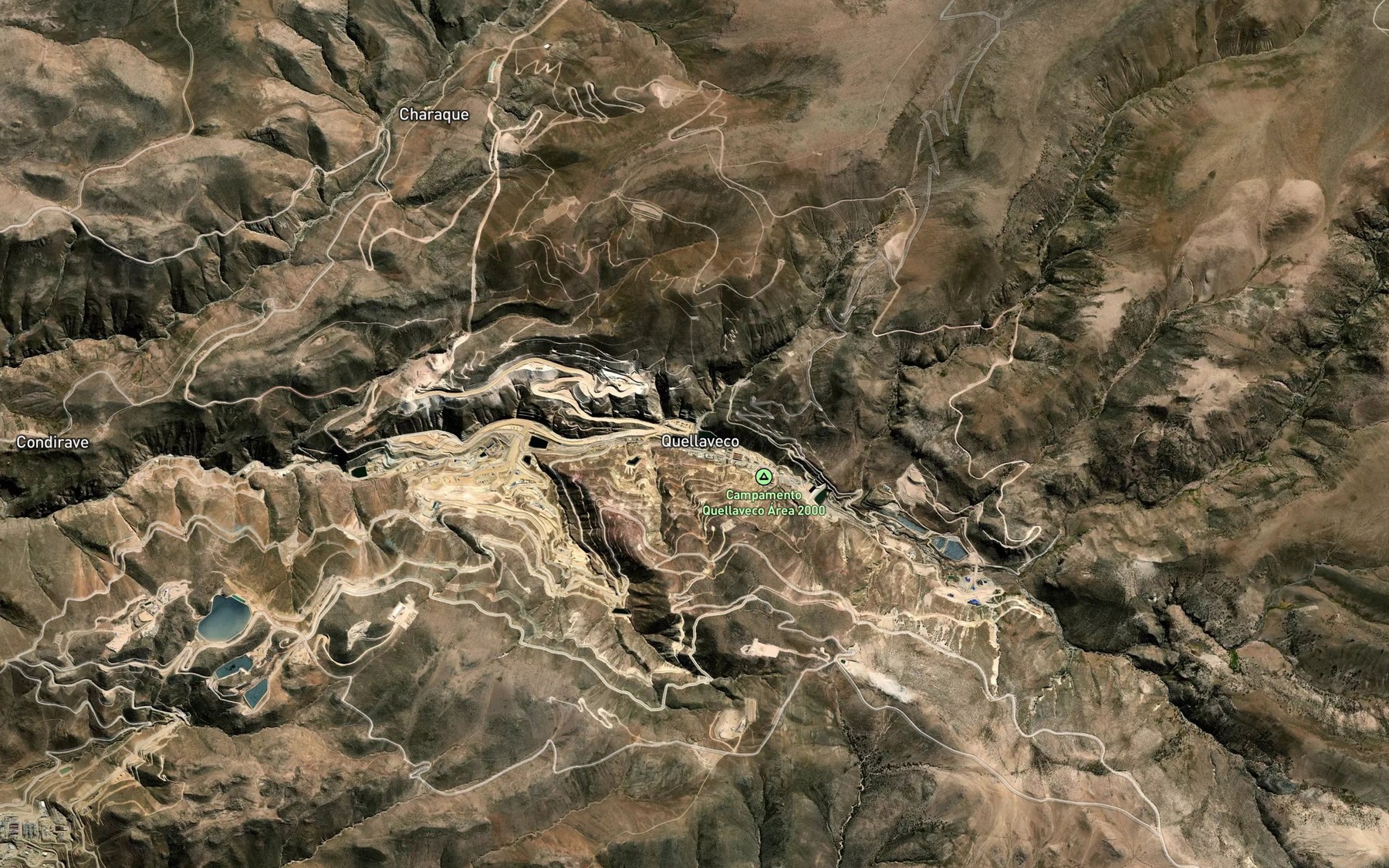 Satellite map of the Quebrada Sarallenque