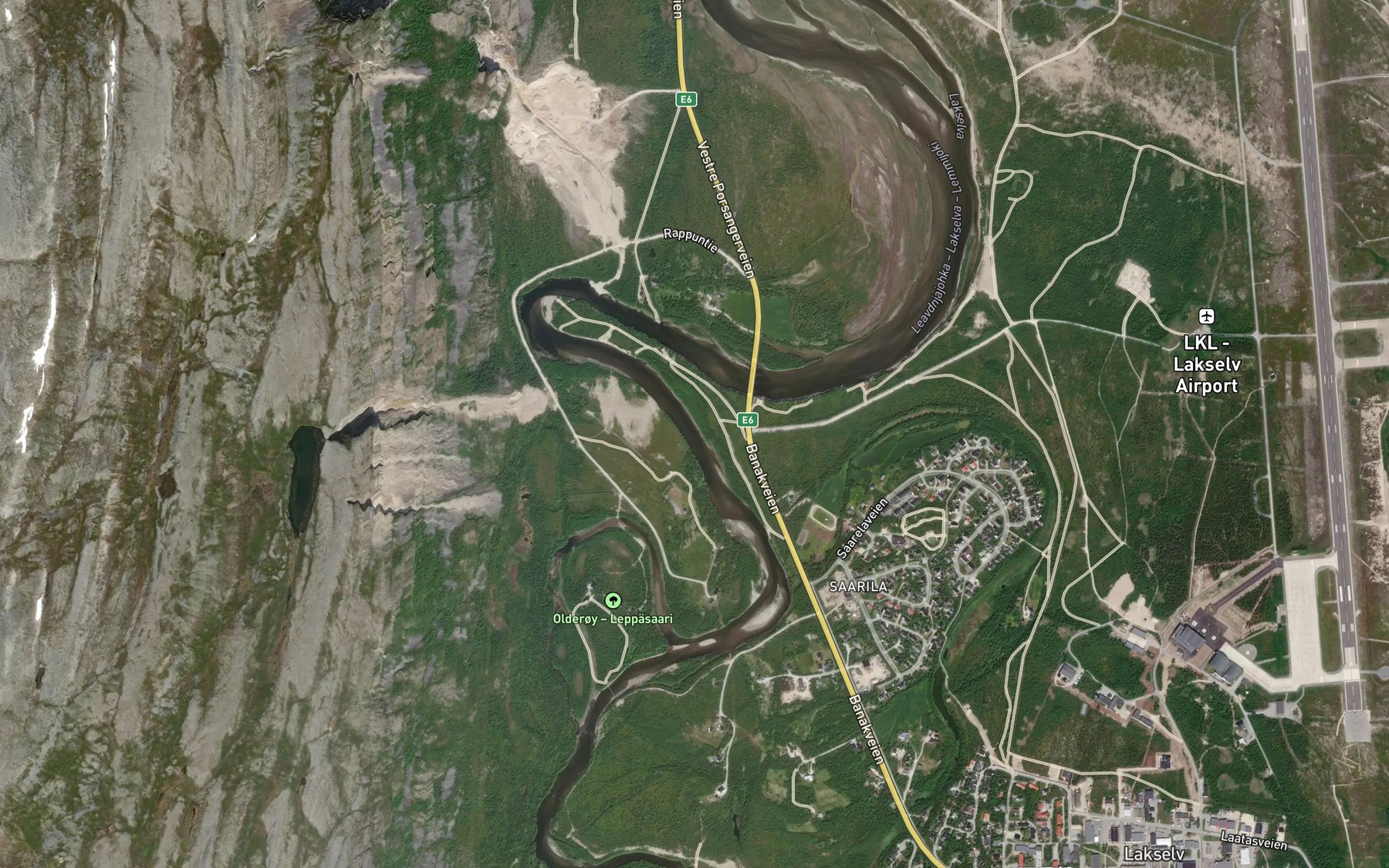 Satellite map of the Kuujaniva