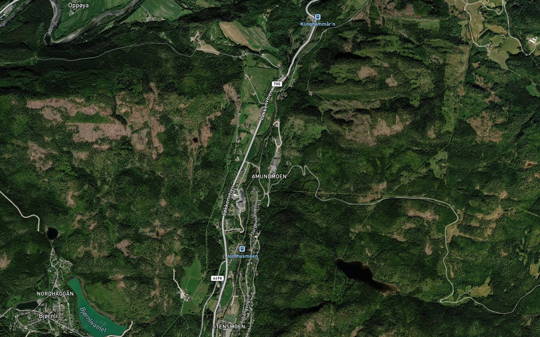 Satellite map of the Hammarbekken