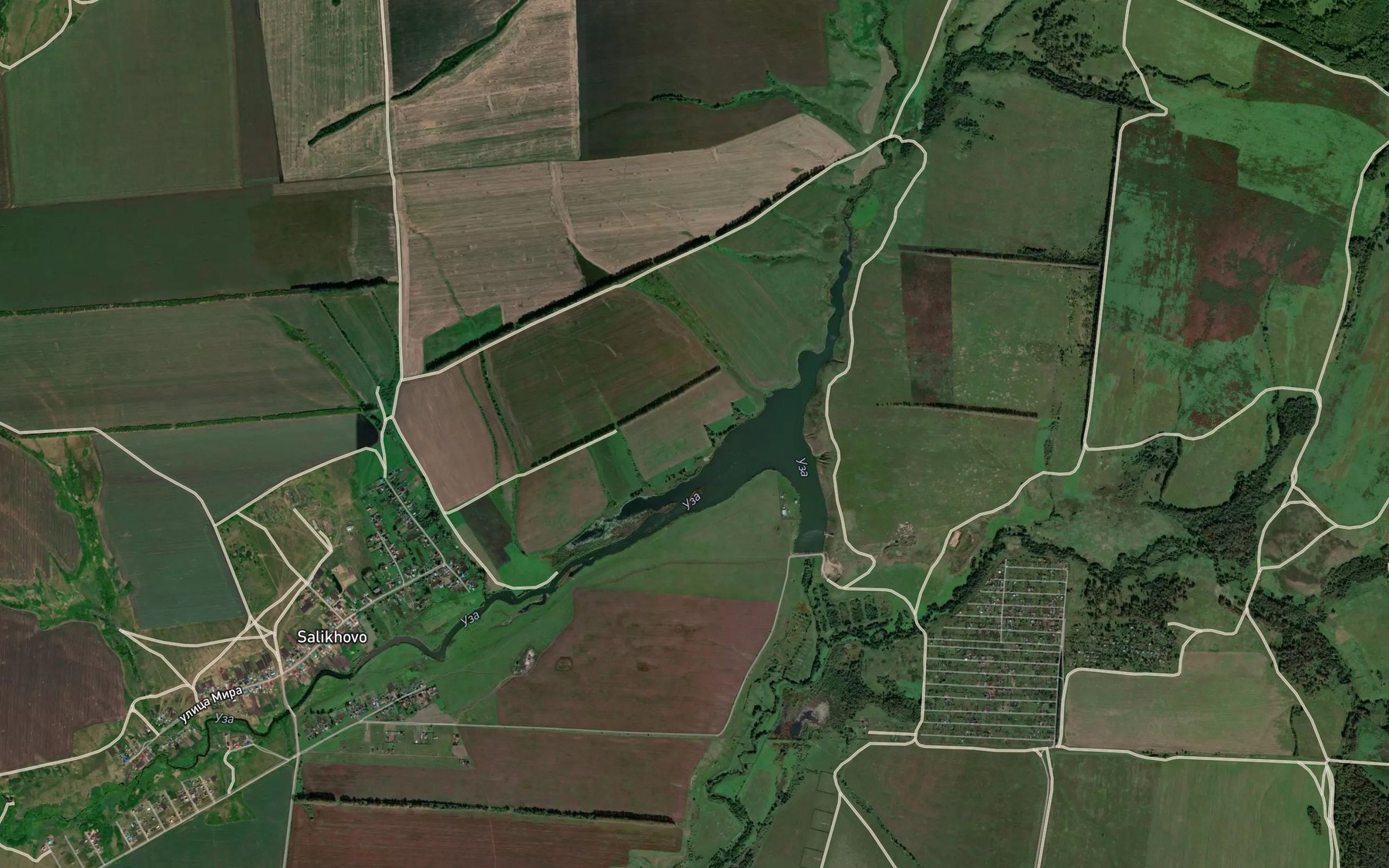Satellite map of the Voroshkin