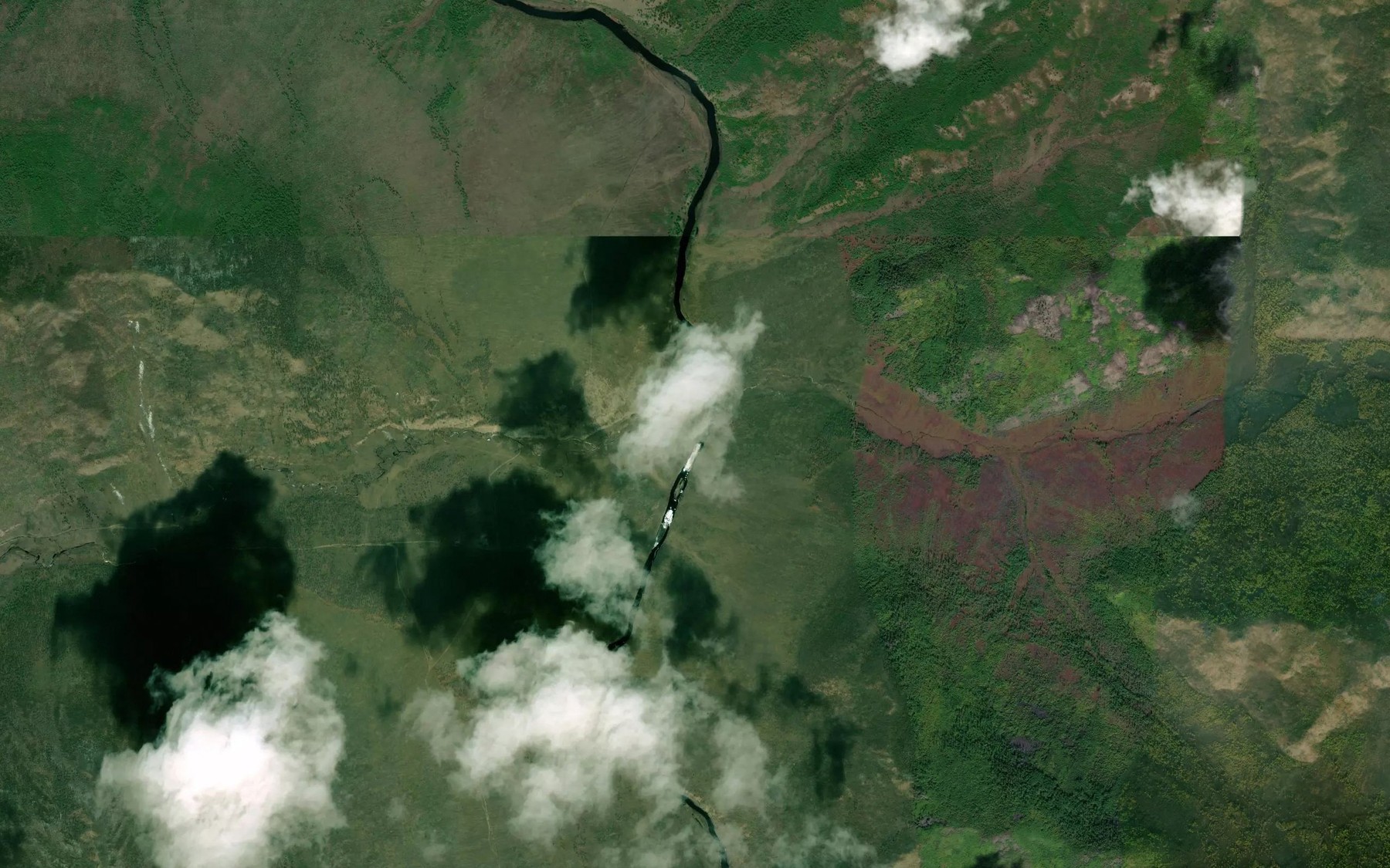Satellite map of the Tunguke
