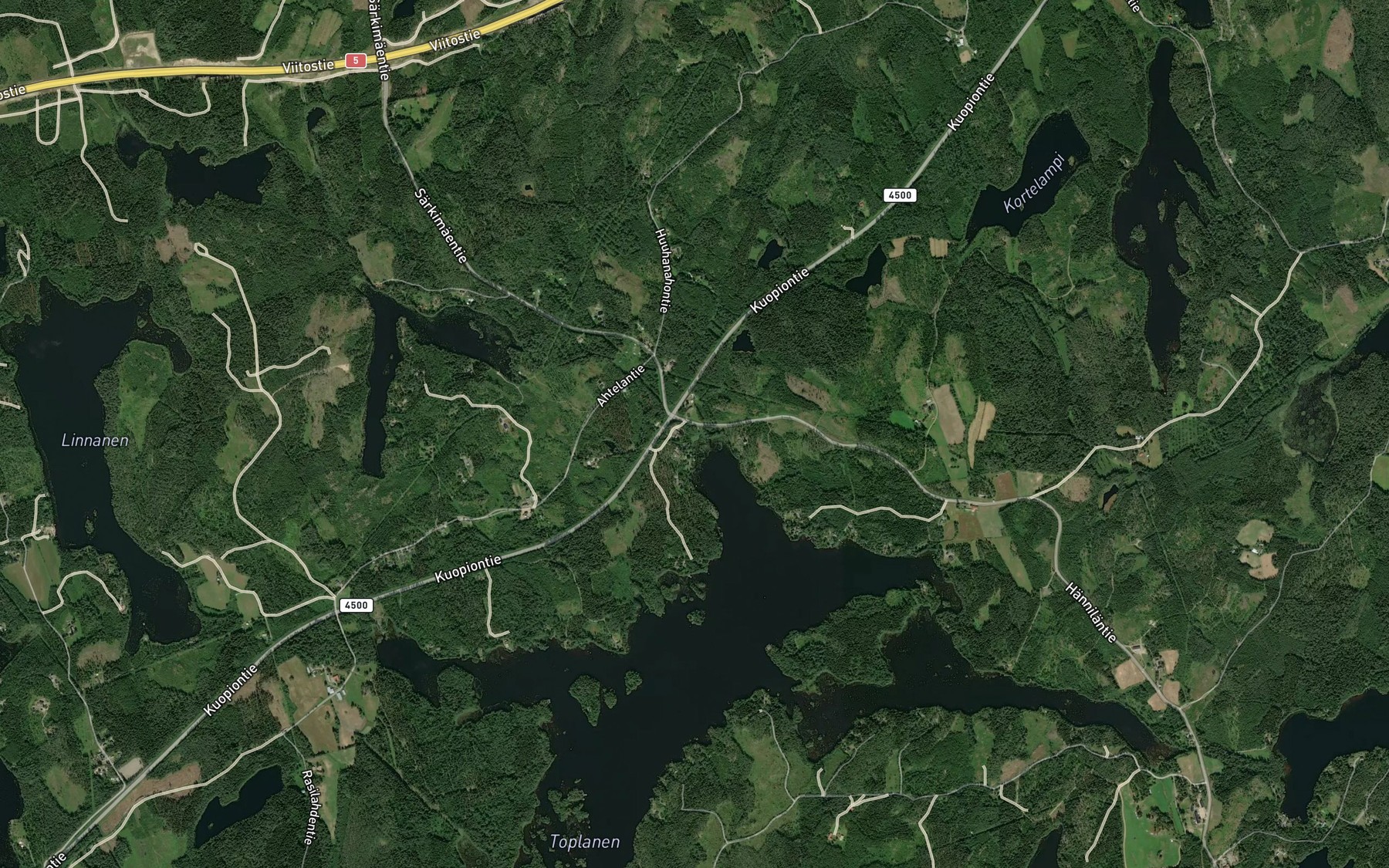 Satellite map of the Aihosenjoki