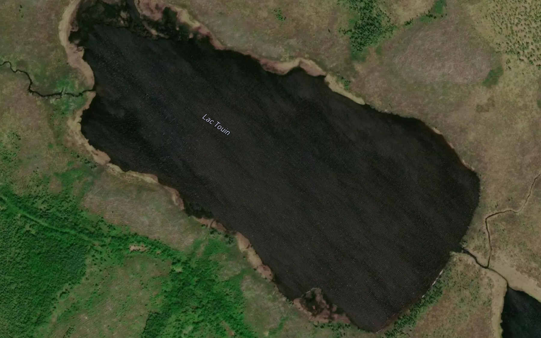 Satellite map of the Lac Touin