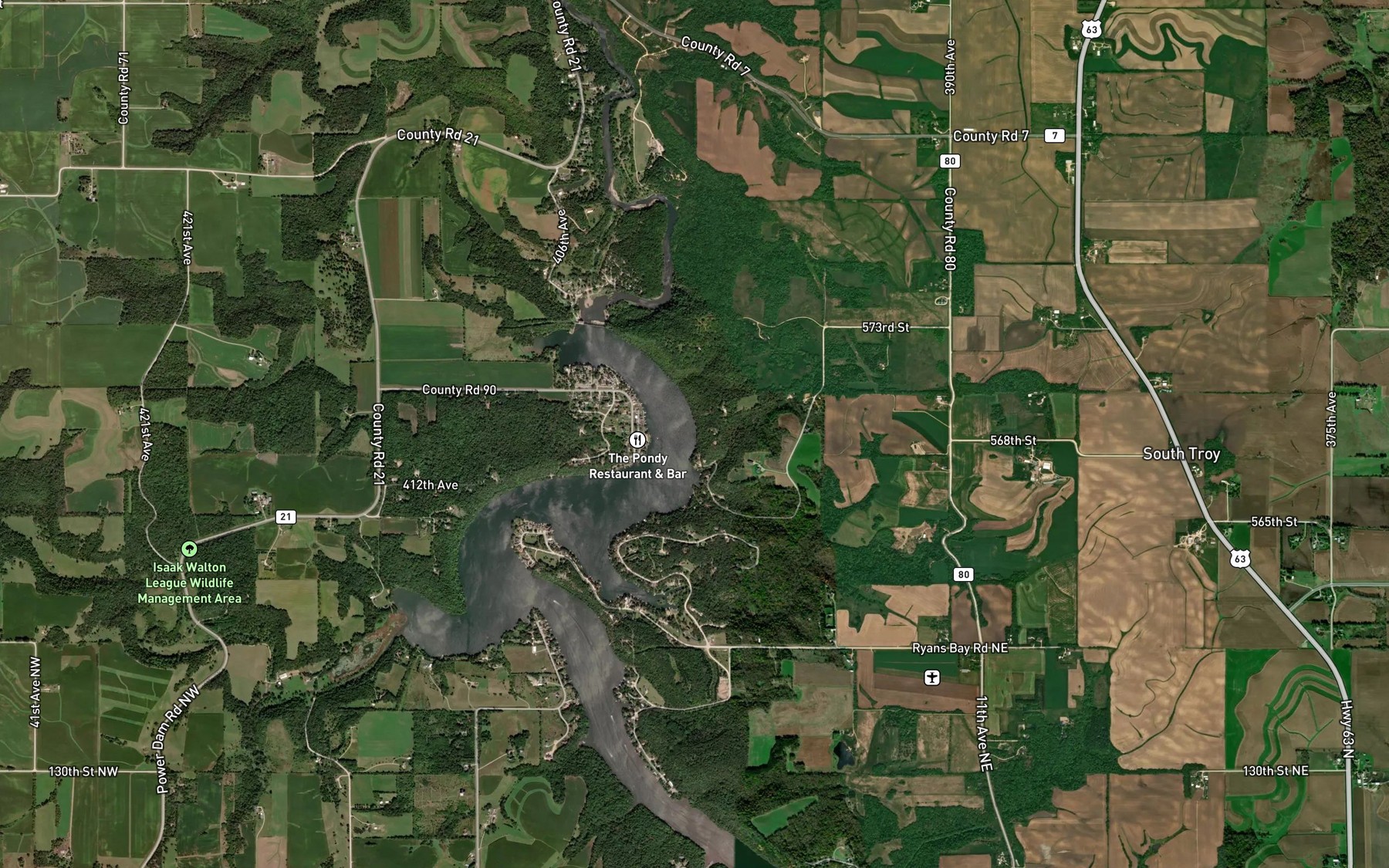 Satellite map of the Spot 2