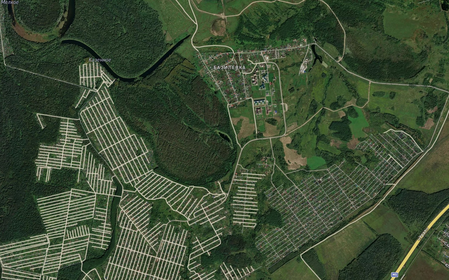 Satellite map of the Ozero Beloye