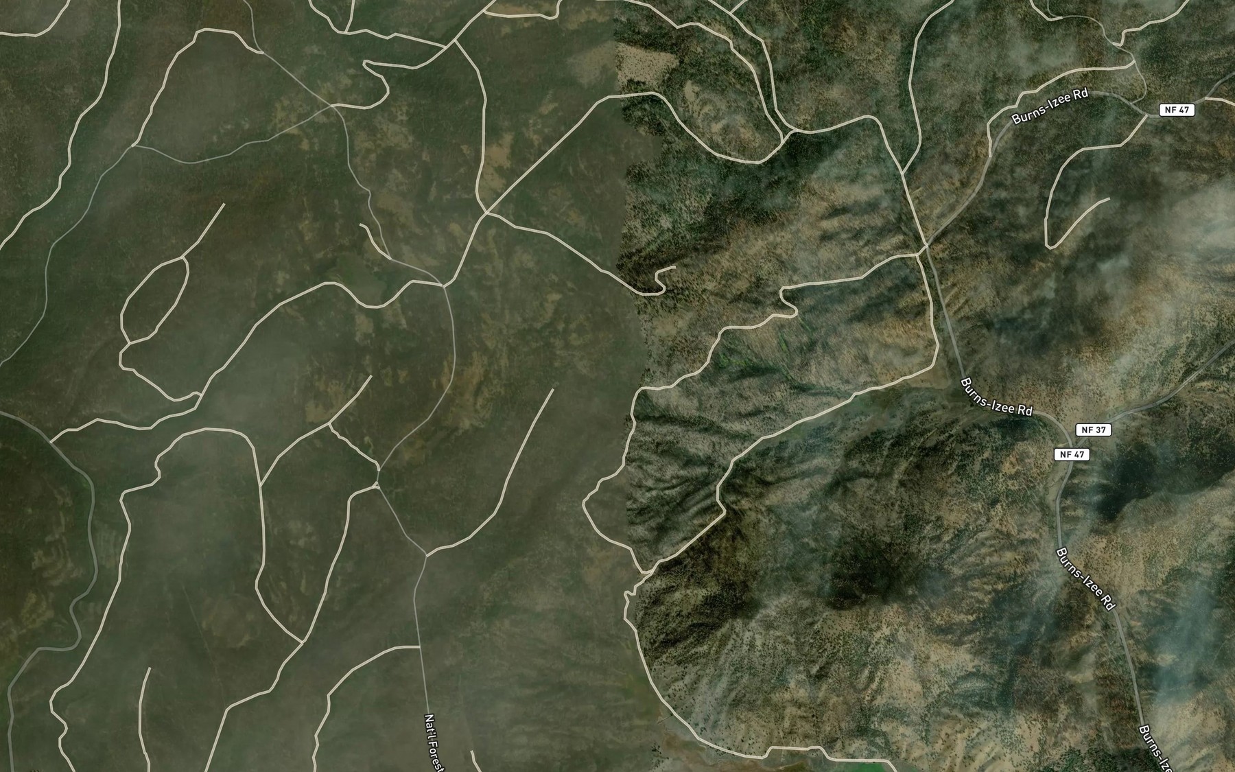 Satellite map of the Siamese Spring