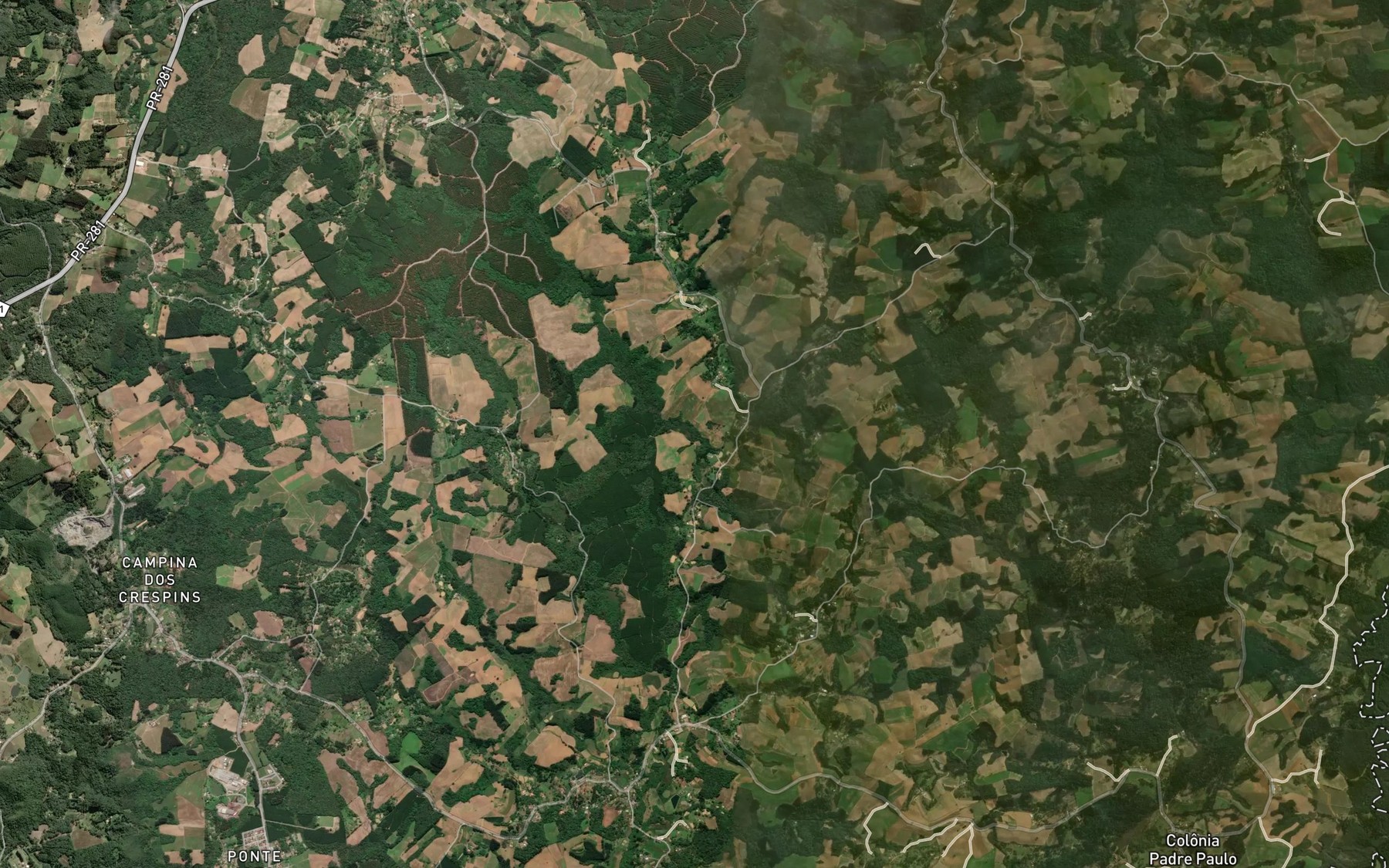 Satellite map of the Rio dos Indios