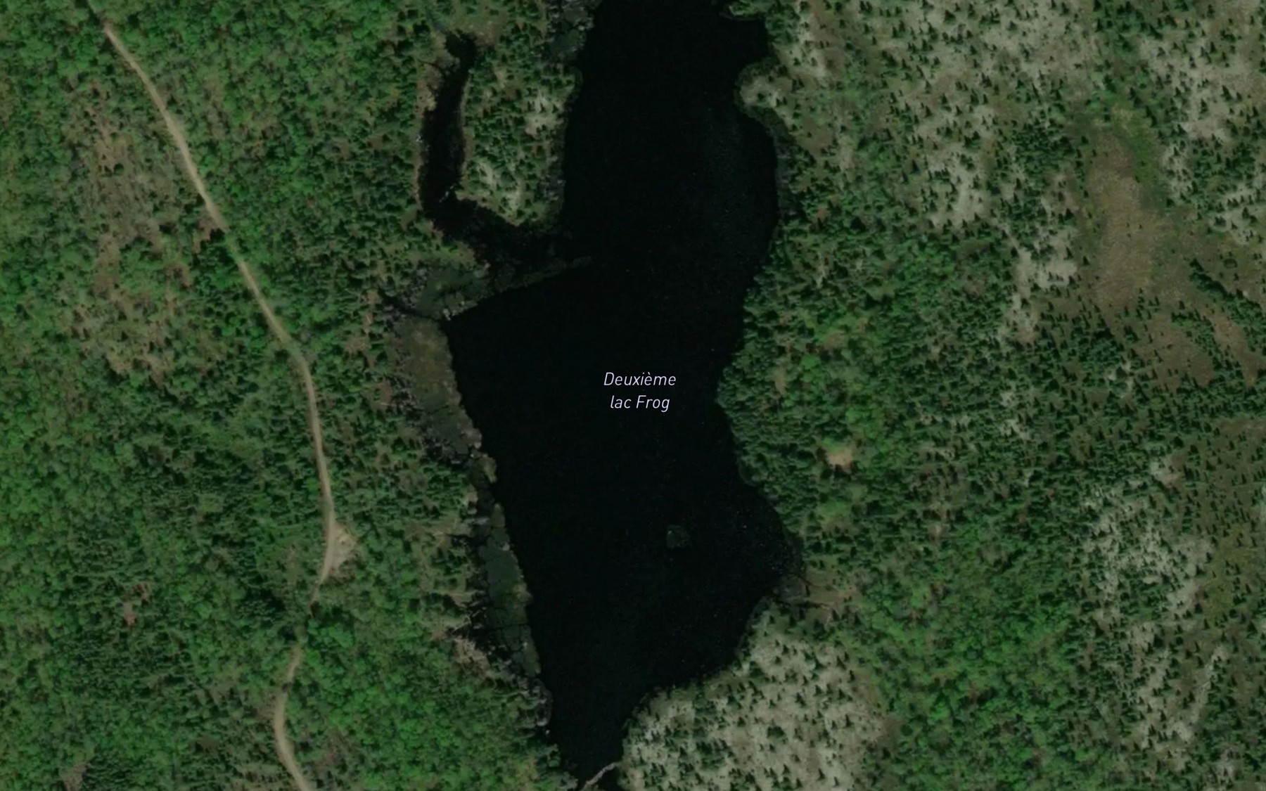 Satellite map of the Deuxieme lac Frog