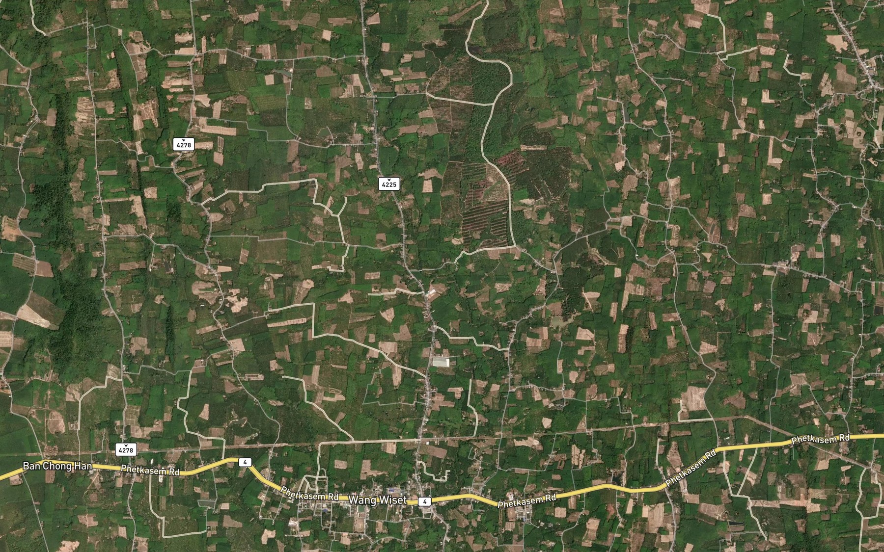 Satellite map of the Huai Thon Chae