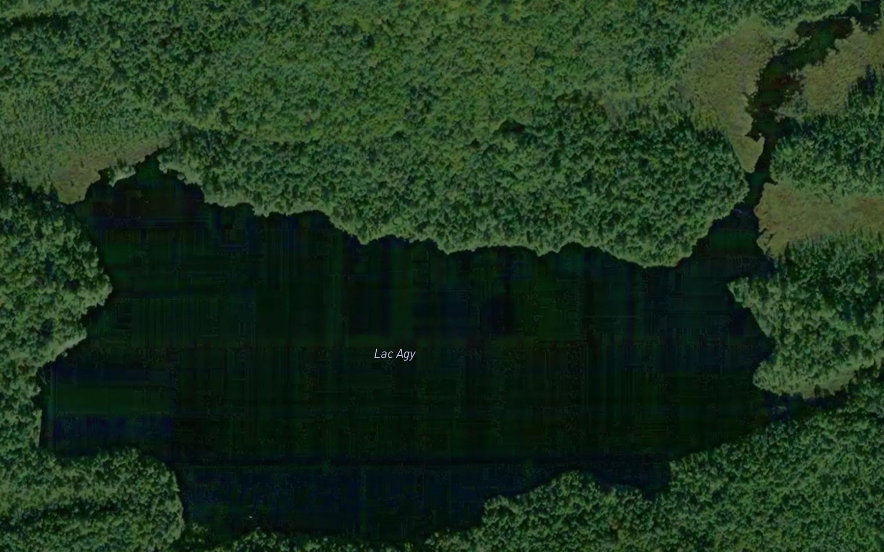 Satellite map of the Lac Agy