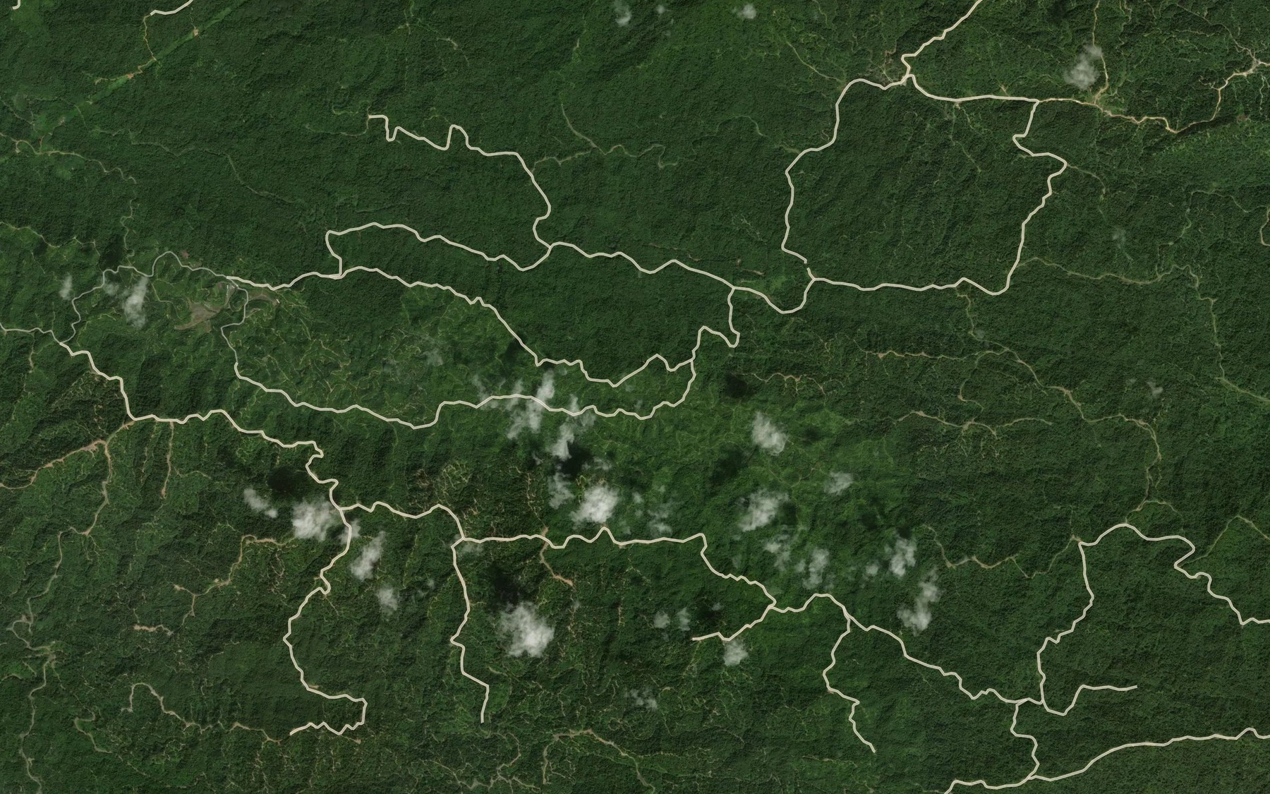 Satellite map of the Sungai Sejaong